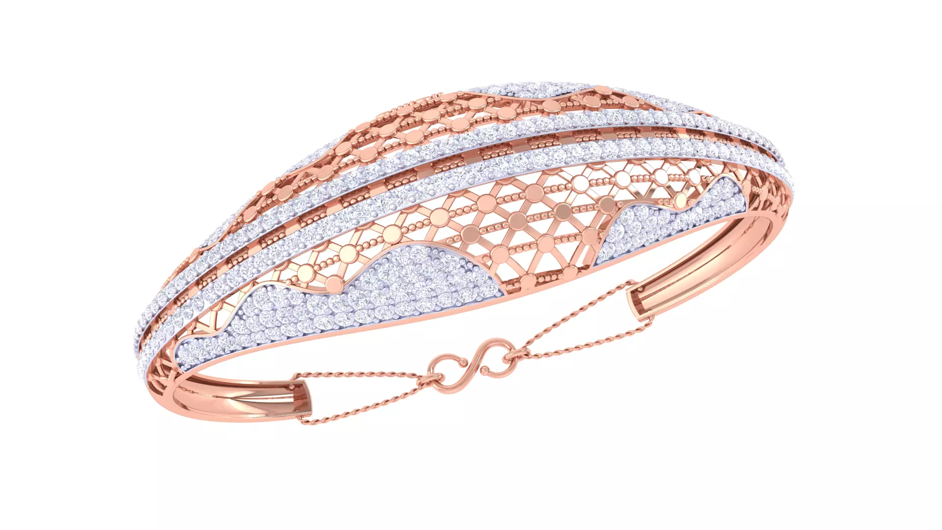 Women Bangles 3dm STL OBJ FBX Renders details 3D print model_0