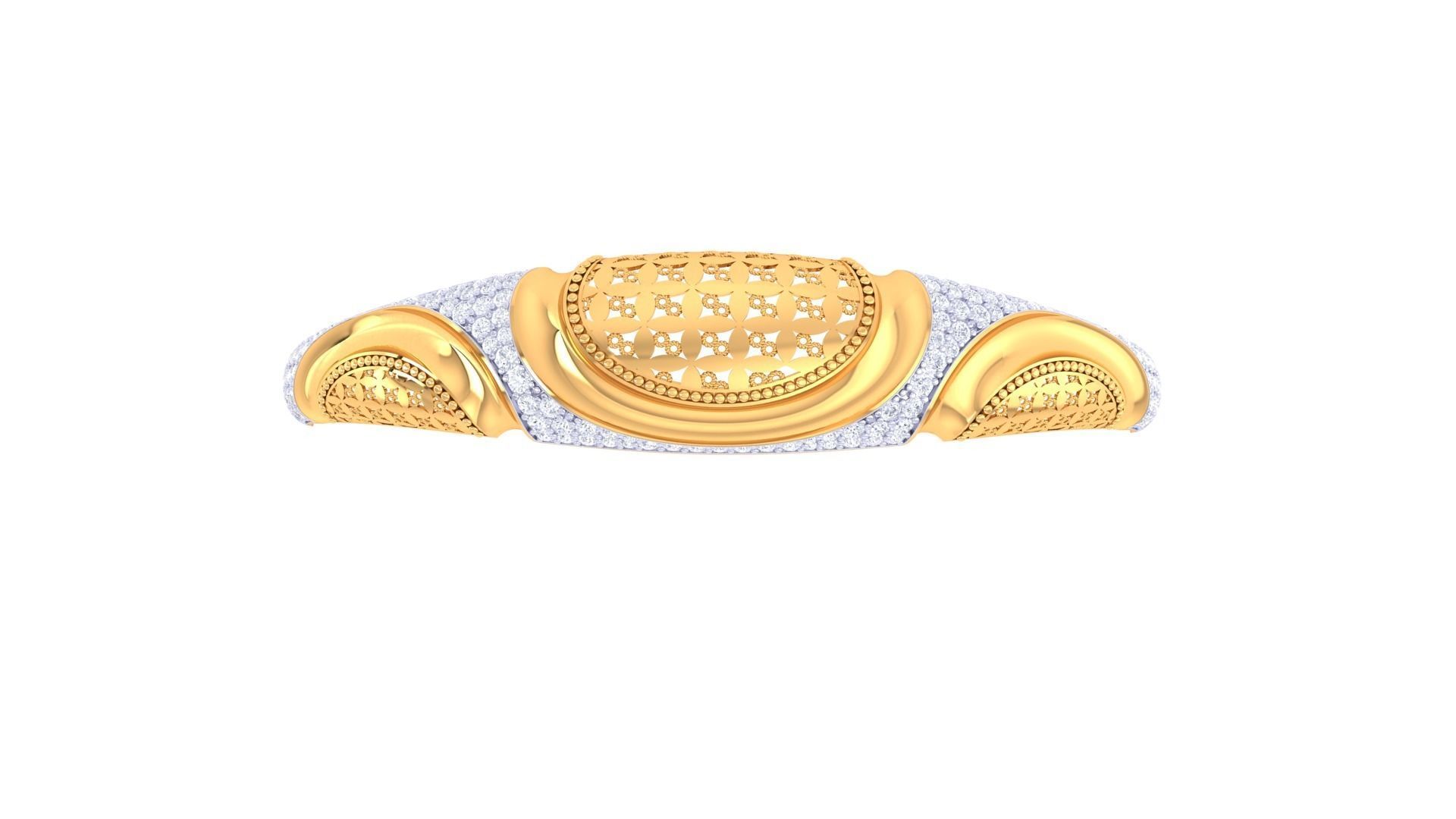 Women Bangles 3dm STL OBJ FBX Renders details 3D print model_2