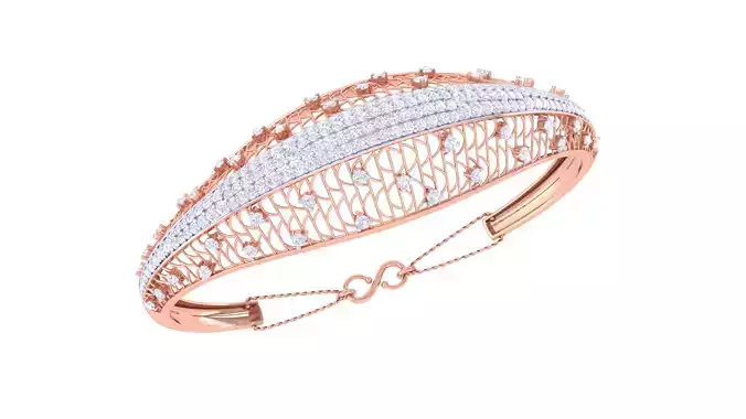 Women Bangles 3dm STL OBJ FBX Renders details 3D print model