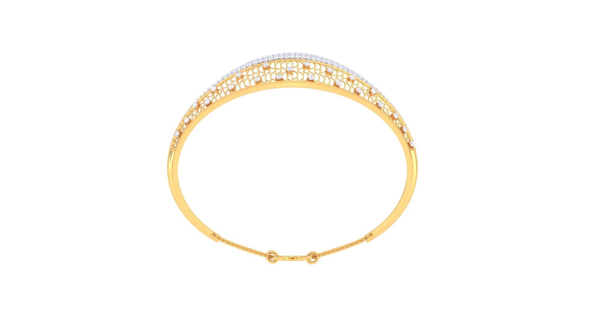 Women Bangles 3dm STL OBJ FBX Renders details 3D print model_3