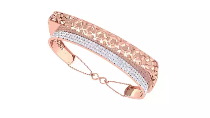 Women Bangles 3dm STL OBJ FBX Renders details 3D print model