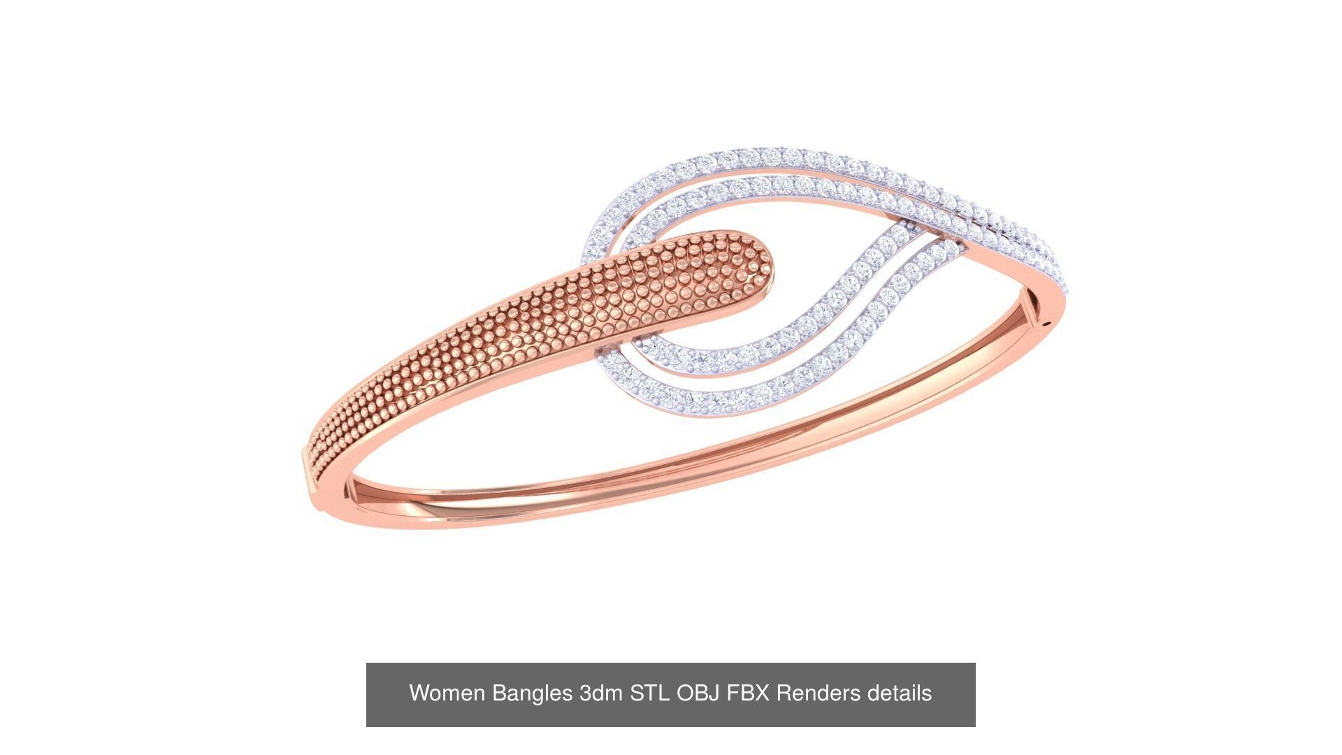 49 Women Bangles 3dm STL OBJ FBX Renders details Collection _31