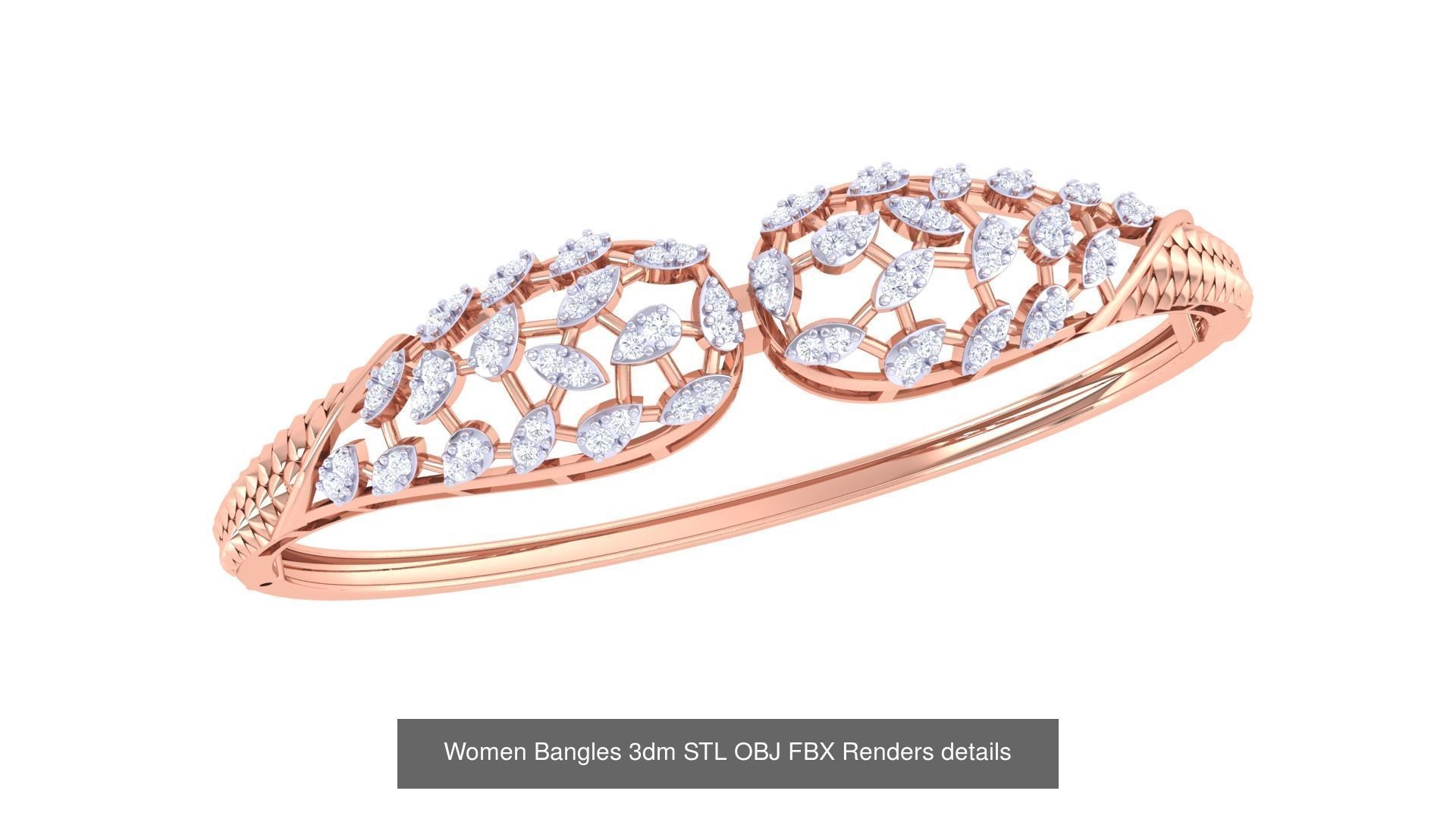 49 Women Bangles 3dm STL OBJ FBX Renders details Collection _32