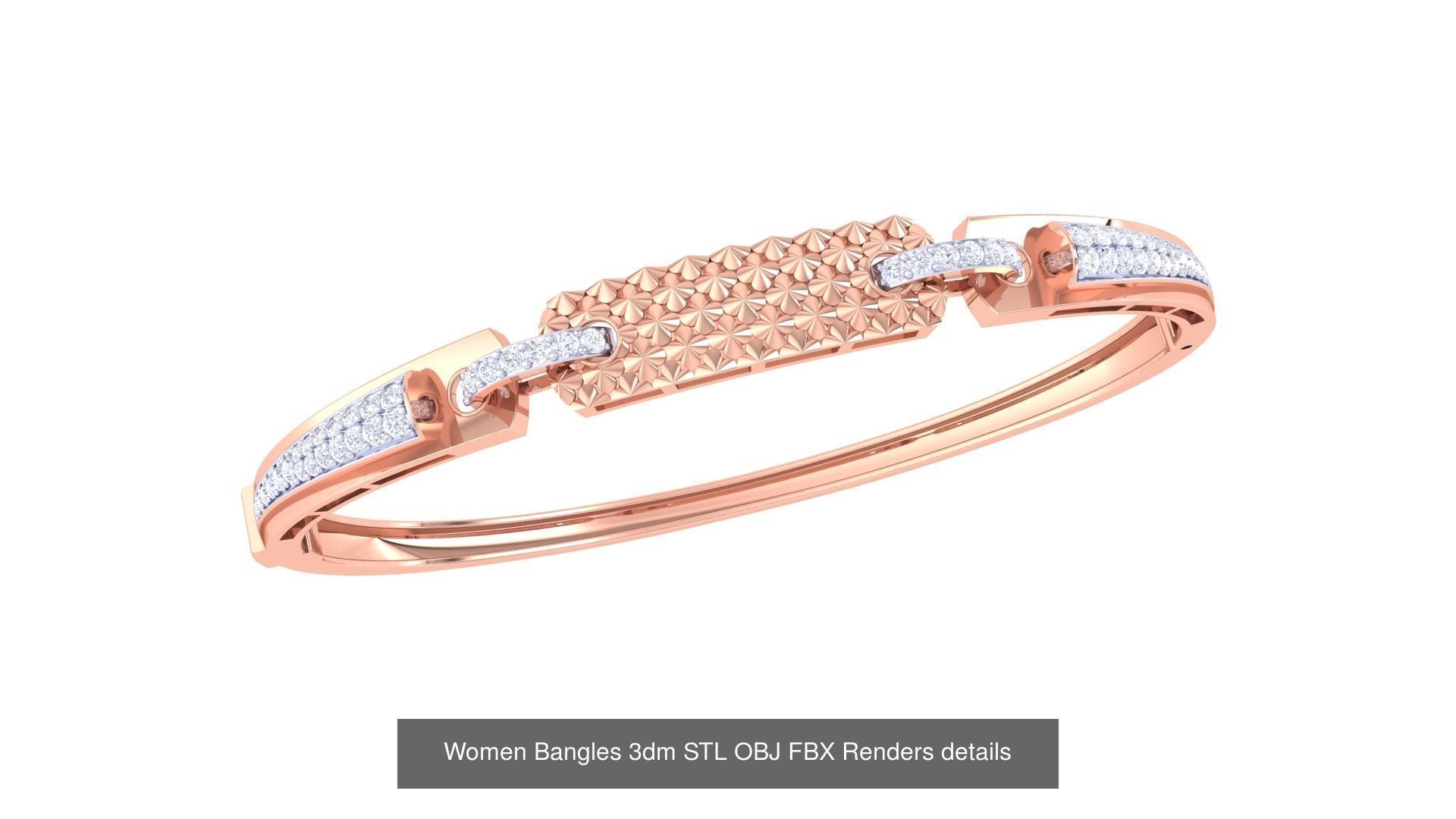 49 Women Bangles 3dm STL OBJ FBX Renders details Collection _17