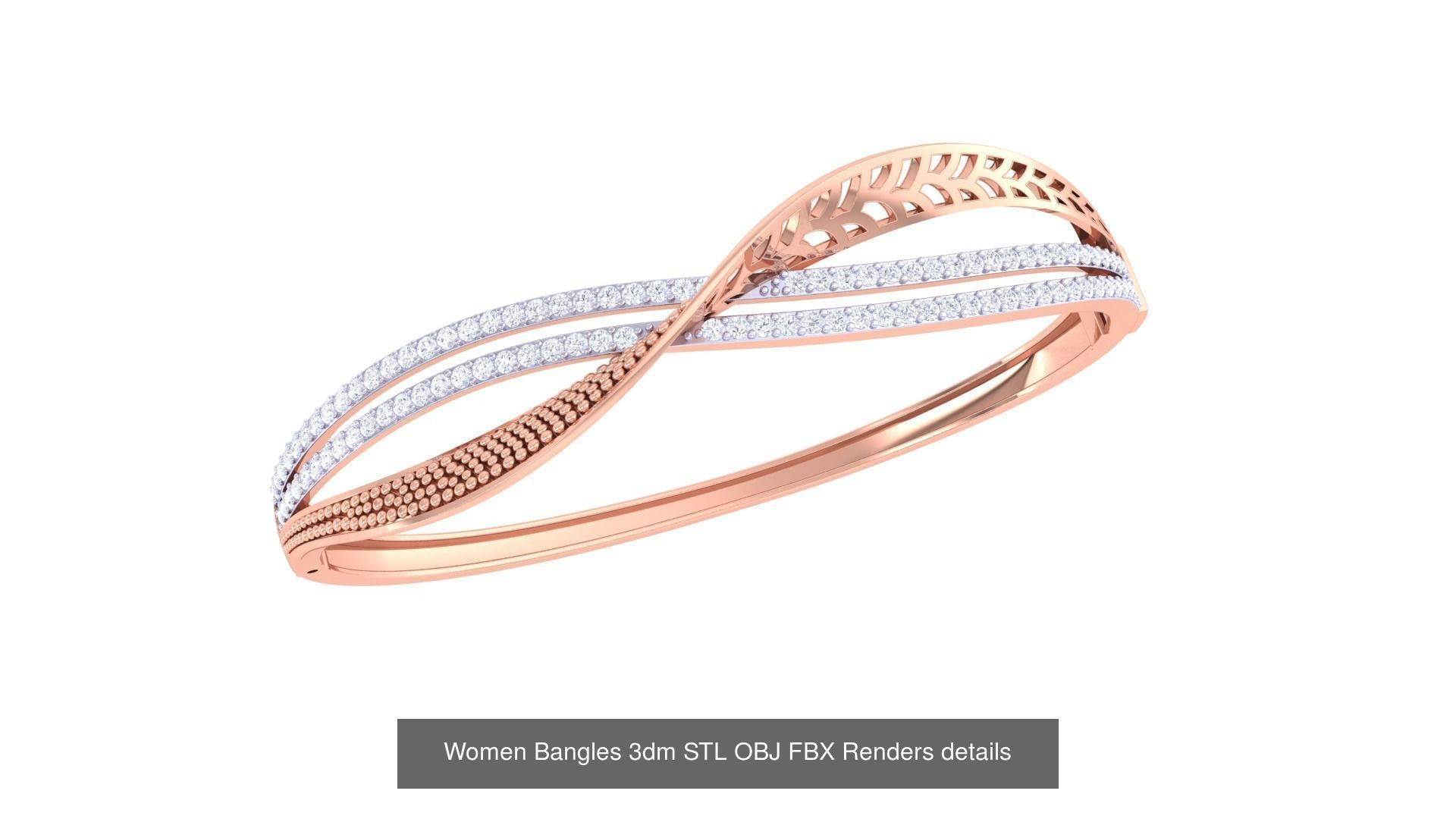 49 Women Bangles 3dm STL OBJ FBX Renders details Collection _45