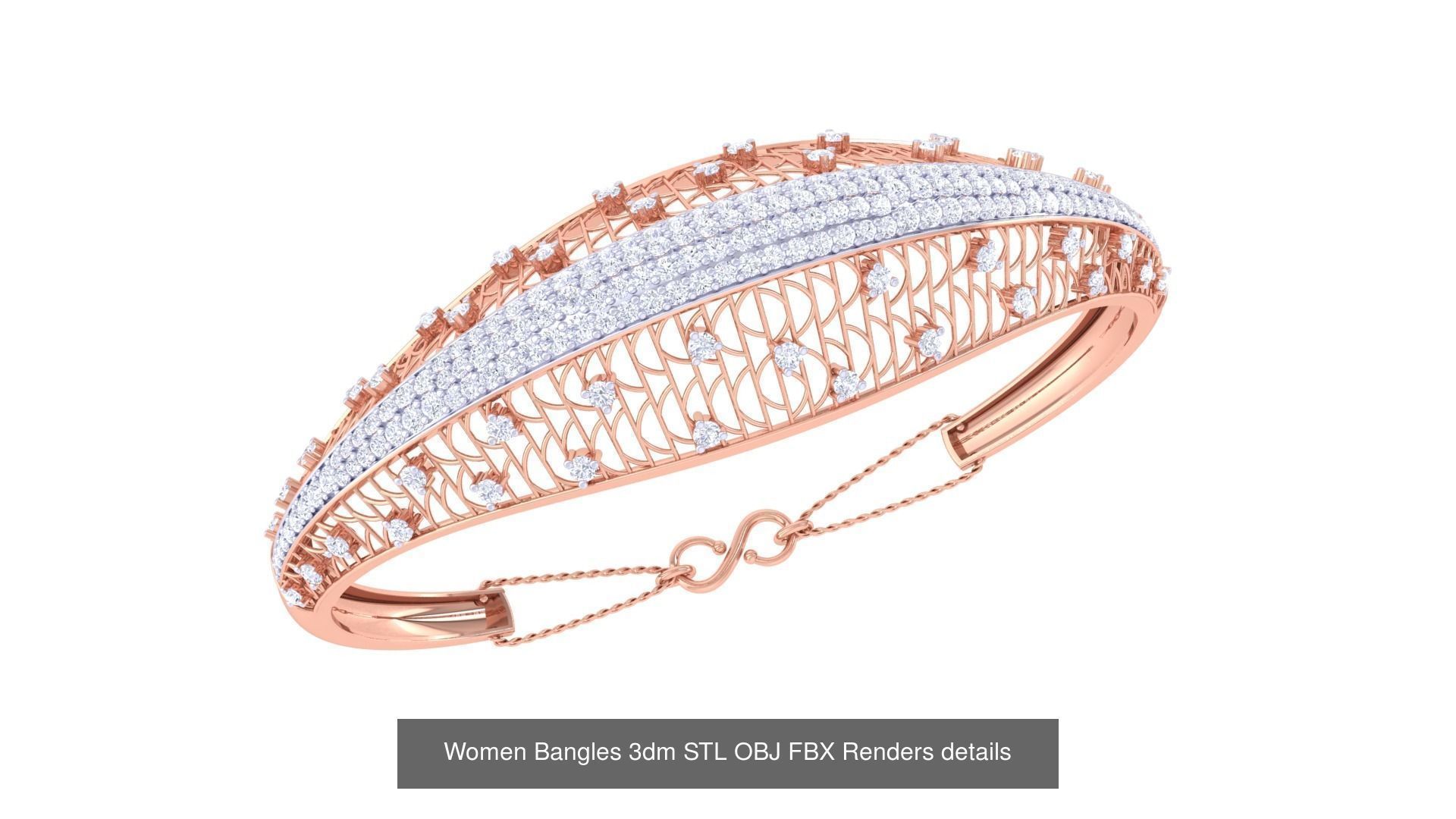 49 Women Bangles 3dm STL OBJ FBX Renders details Collection _54