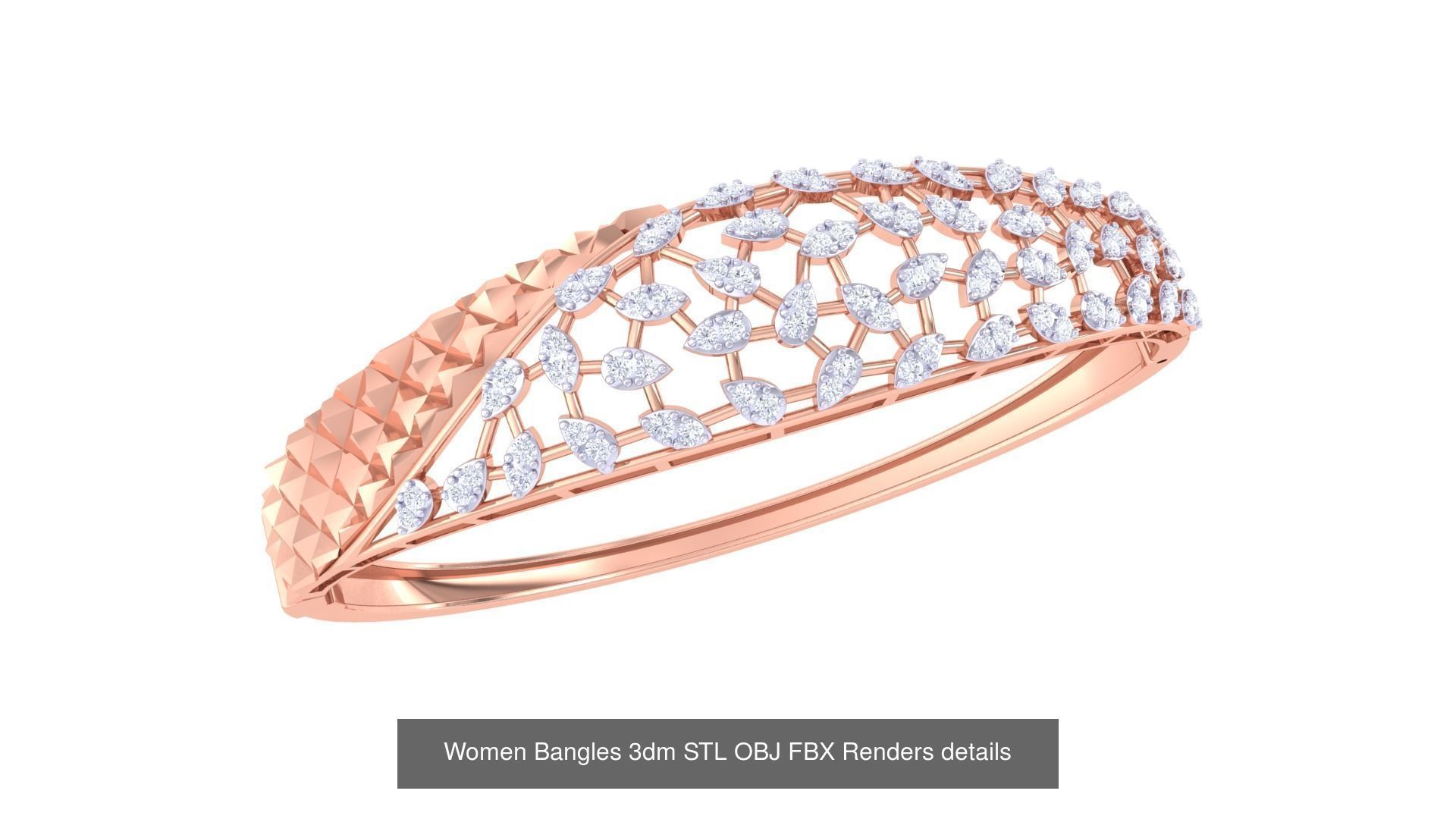 49 Women Bangles 3dm STL OBJ FBX Renders details Collection _20