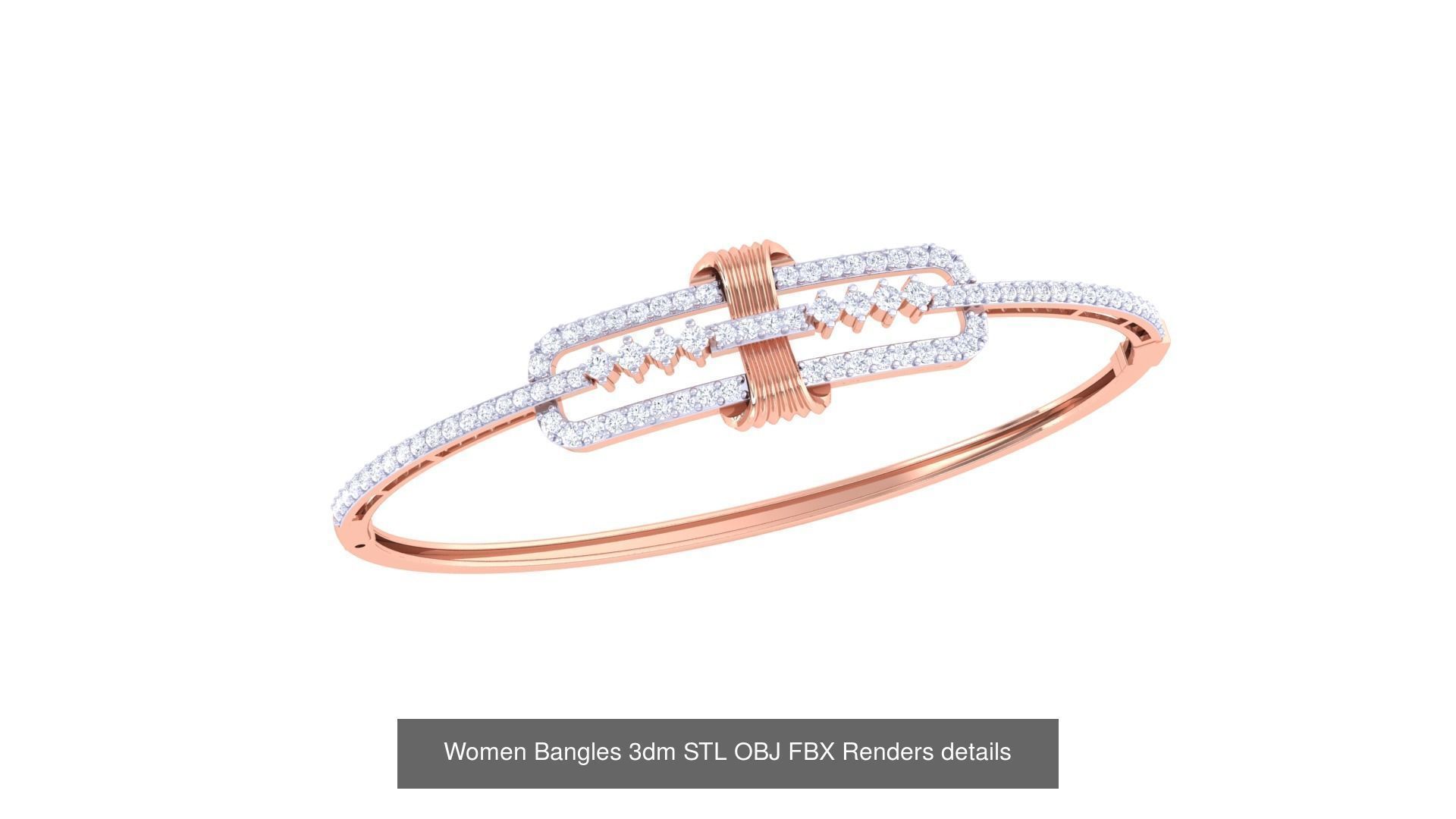 49 Women Bangles 3dm STL OBJ FBX Renders details Collection _26