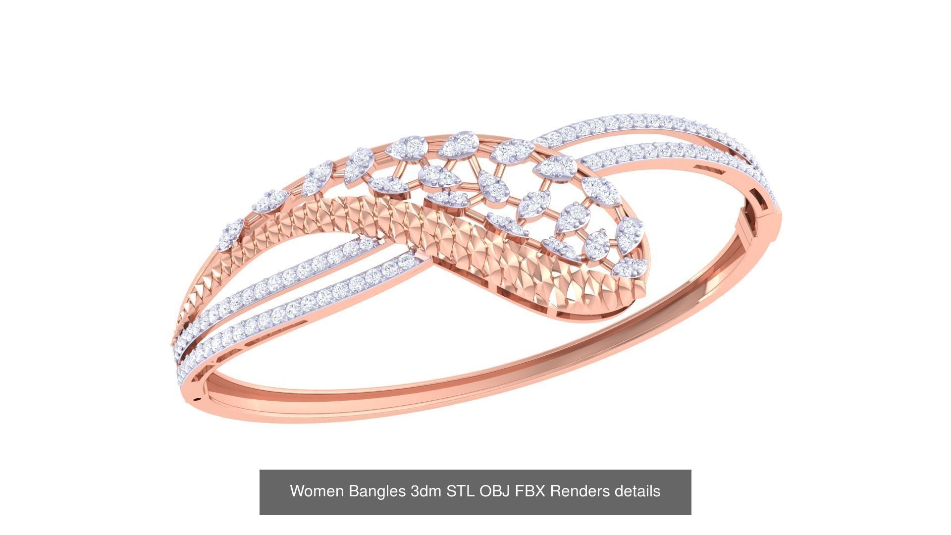 49 Women Bangles 3dm STL OBJ FBX Renders details Collection _23