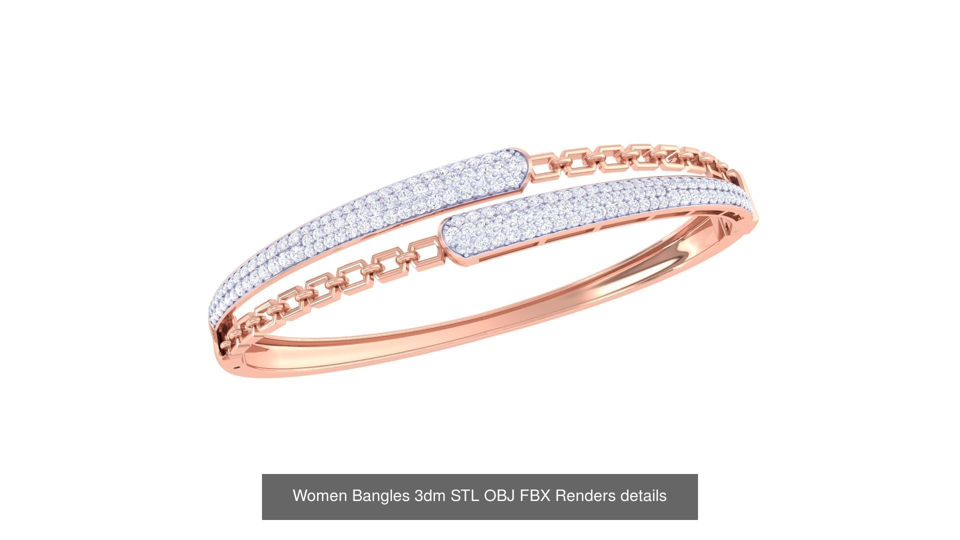49 Women Bangles 3dm STL OBJ FBX Renders details Collection _36