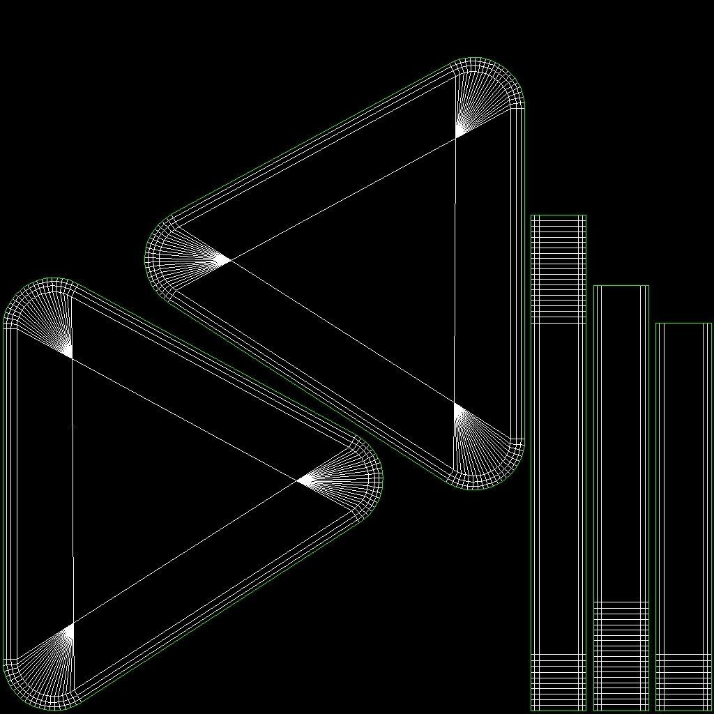 Play button Low-poly 3D model_5