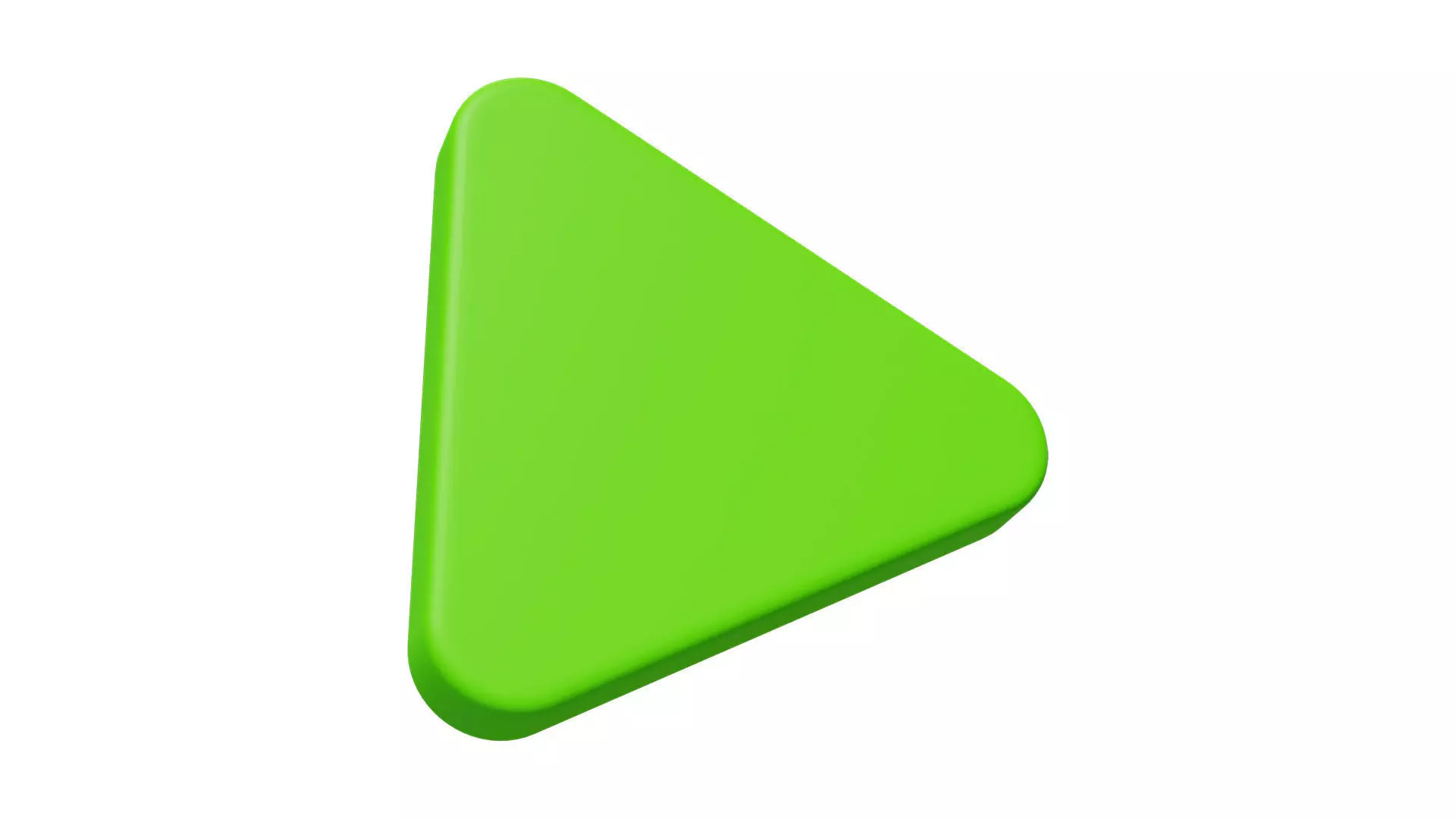 Play button Low-poly 3D model_0