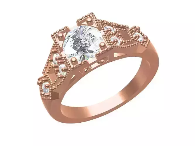 Classic Beauty Vintage Engagement Ring For Women