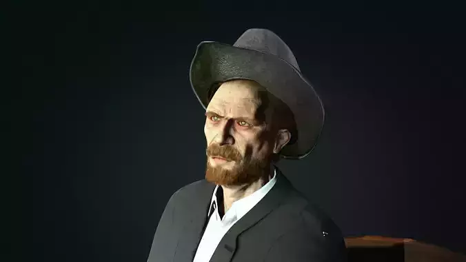 van Gogh High quality character full Rigged and Animated