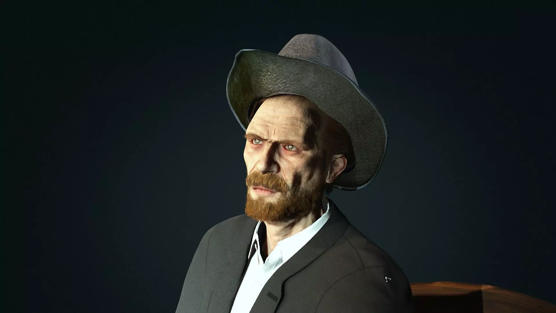 van Gogh High quality character full Rigged and Animated 3D model_0