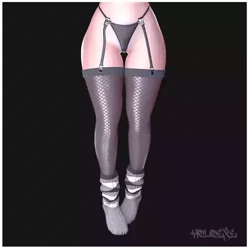 Gaki Stockings Low-poly 3D model