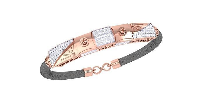 Braslet 3dm STL OBJ FBX Renders Details rose gold bracelet wi... 3D print model