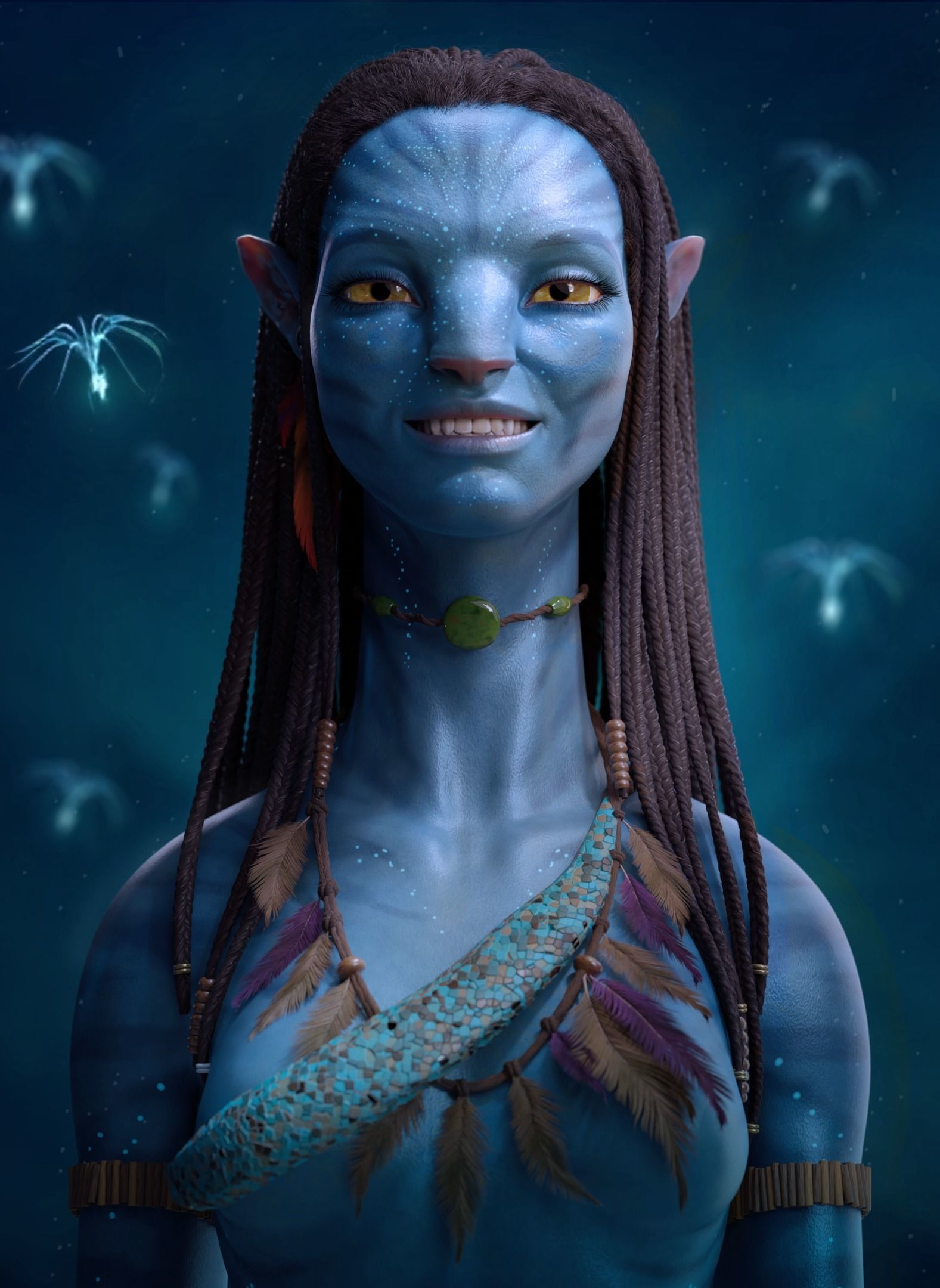 Avatar Character modeling - Blender - Full videos recorded 3D model_5