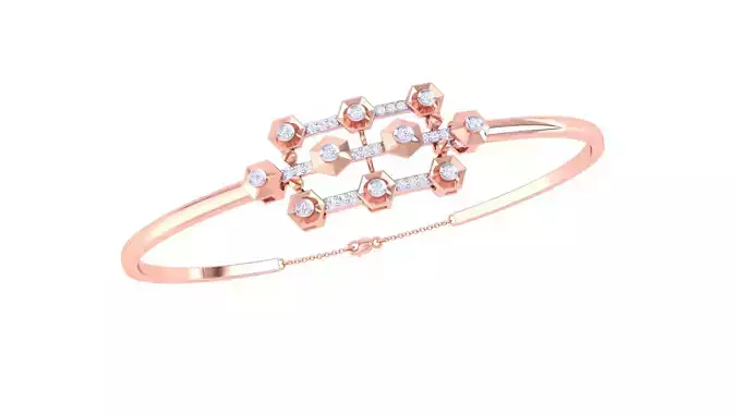 Women Light Weight Bangle 3dm STL OBJ FBX Renders Details 3D print model