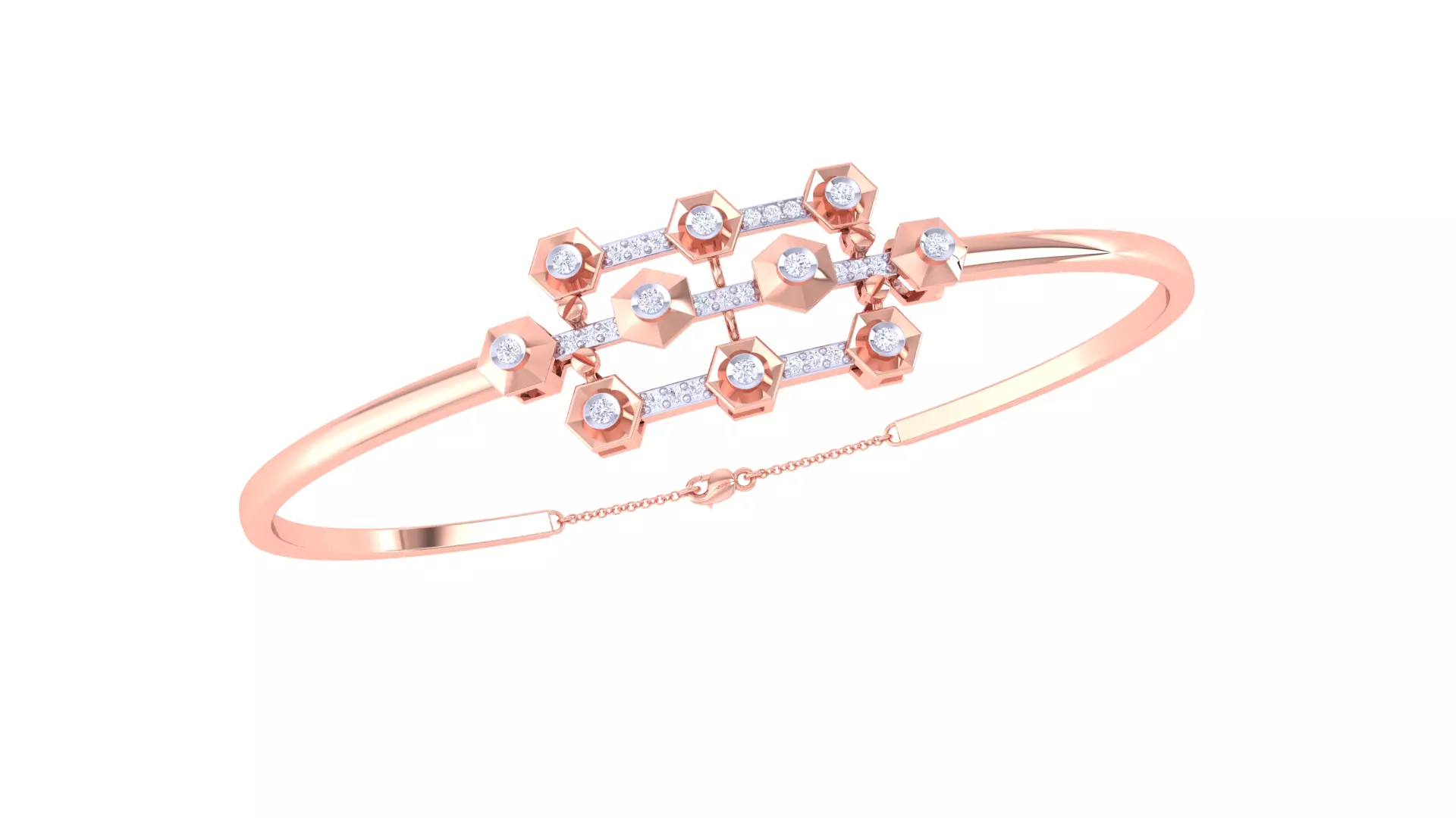 Women Light Weight Bangle 3dm STL OBJ FBX Renders Details 3D print model_0