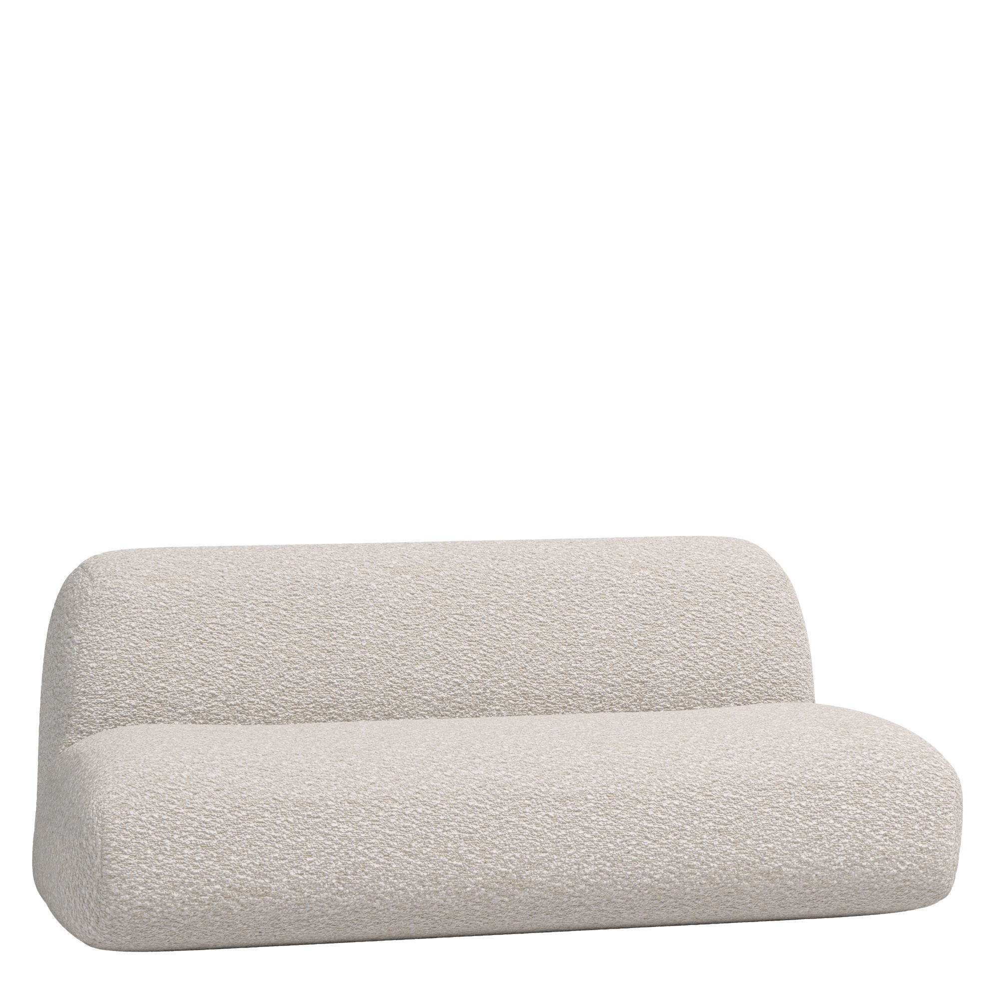 Floor Teddy Couch Hippo Loveseat Boucle Cloud Sofa 3D model_1