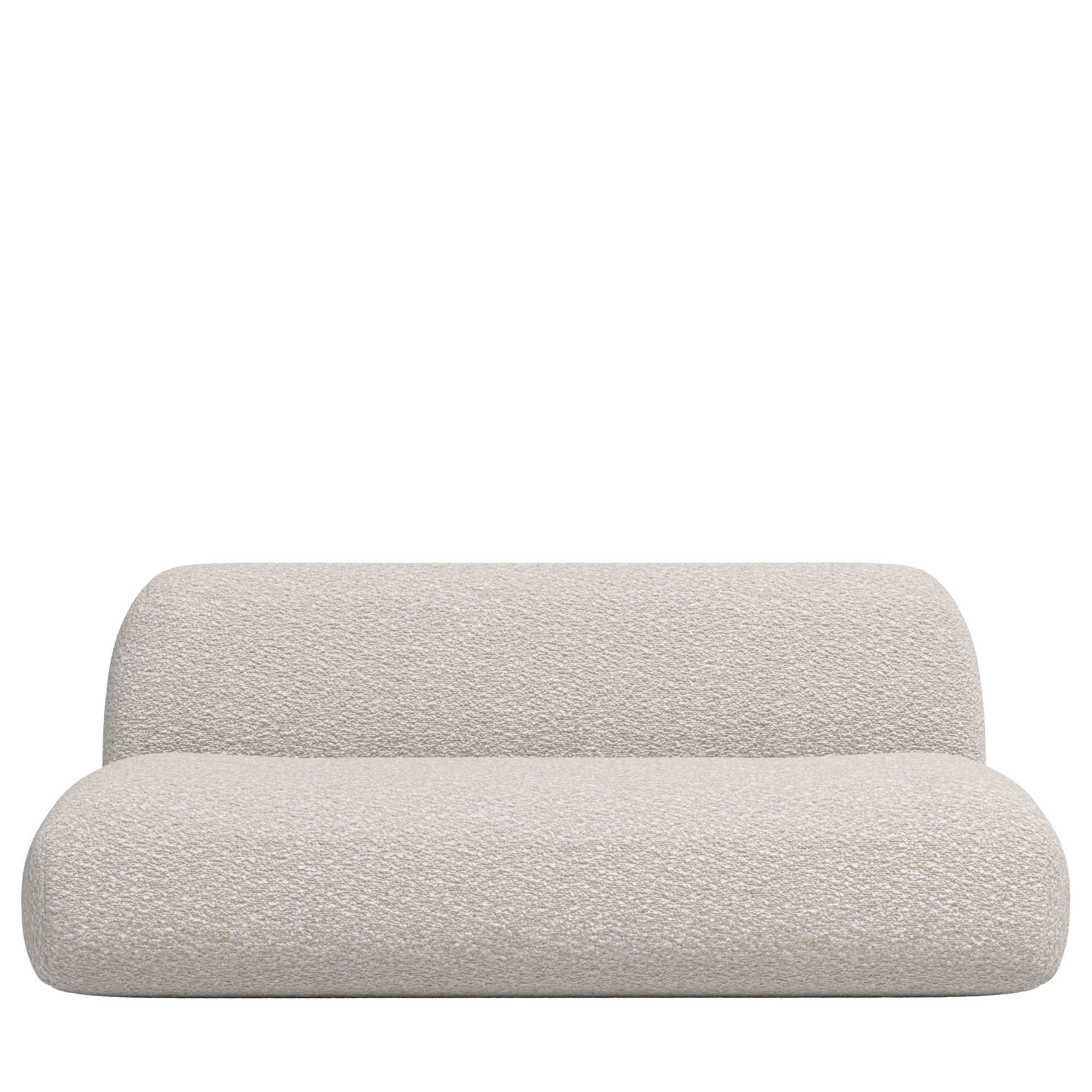 Floor Teddy Couch Hippo Loveseat Boucle Cloud Sofa 3D model_2