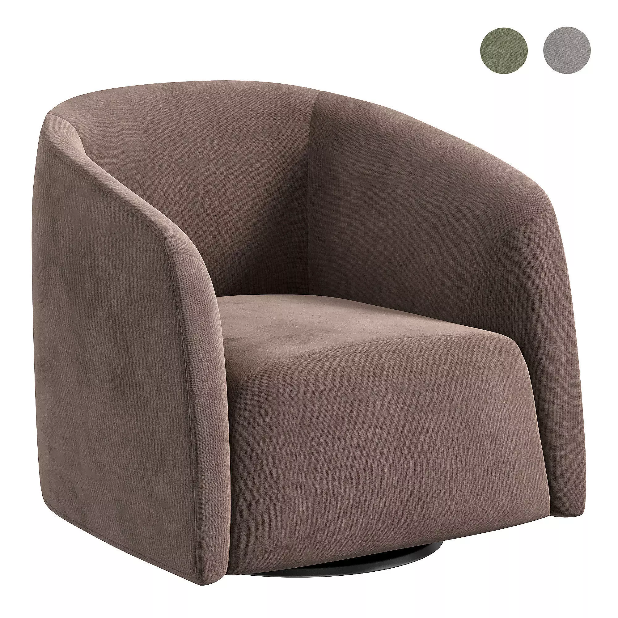 Natuzzi logos chair 3D model_0