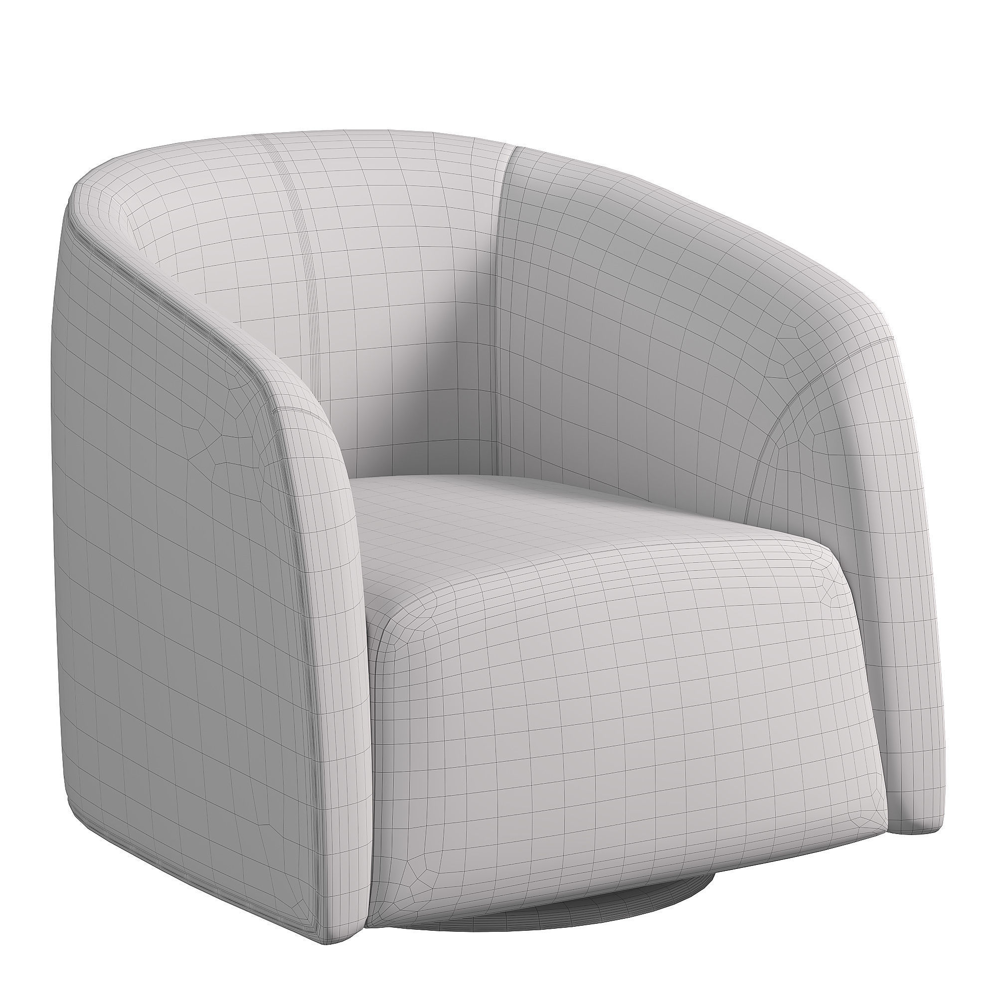 Natuzzi logos chair 3D model_3