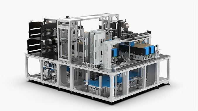 Automatic Carton Packing Machine 3D model 4