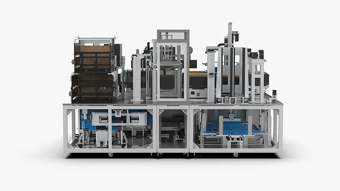Automatic Carton Packing Machine 3D model 6