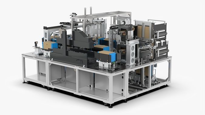 Automatic Carton Packing Machine 3D model 2