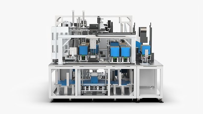 Automatic Carton Packing Machine 3D model 7