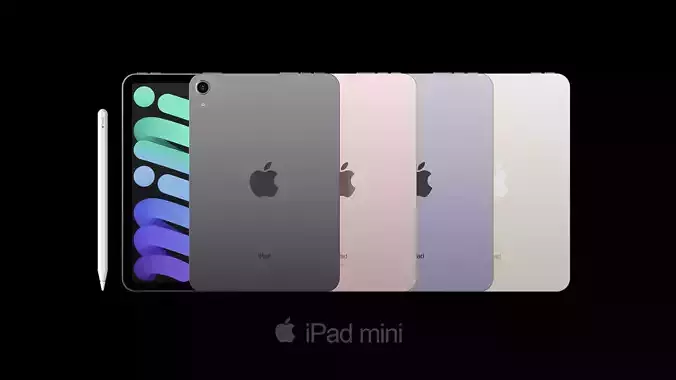 Apple iPad mini All Color  3D model