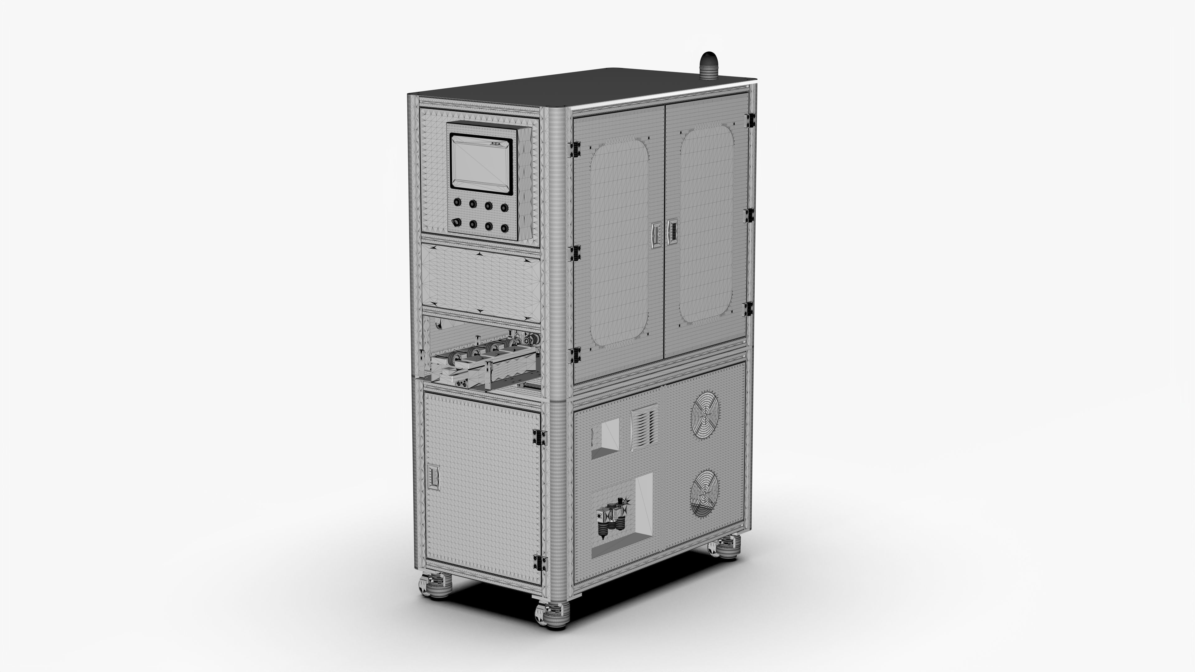 Automatic Permanent Magnet Rotor Spring Assembly Machine 3D model_15