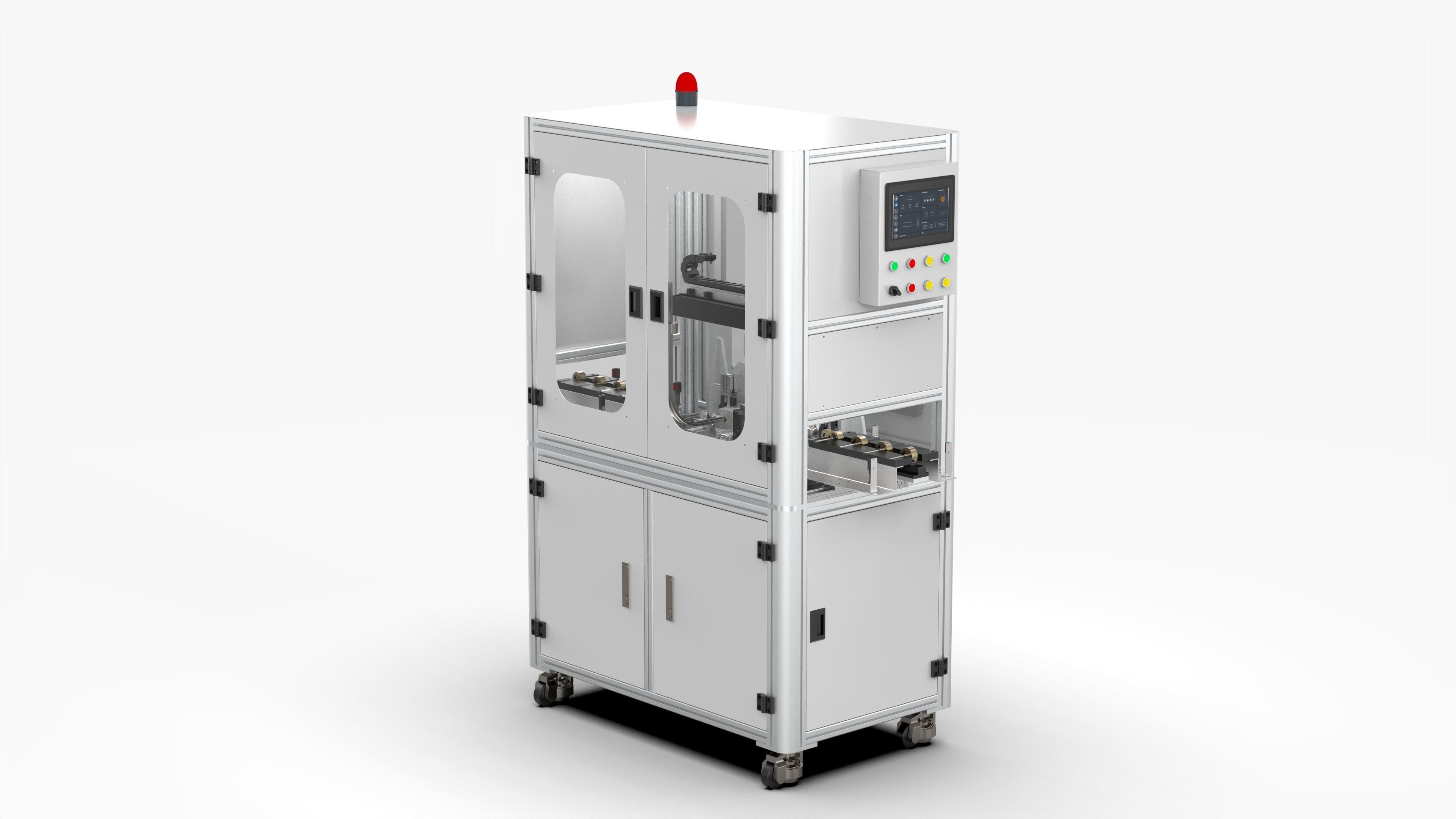 Automatic Permanent Magnet Rotor Spring Assembly Machine 3D model_2