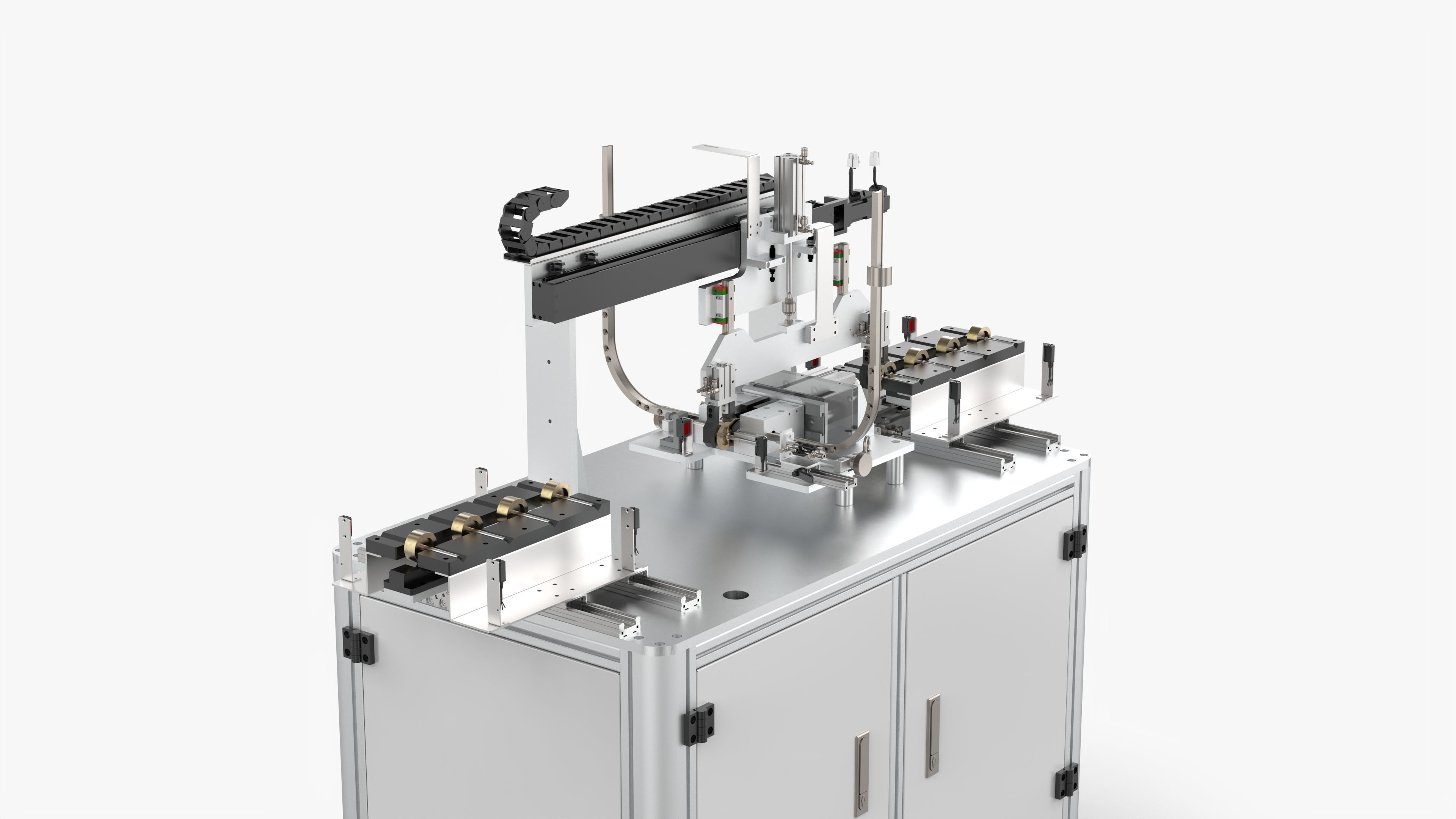 Automatic Permanent Magnet Rotor Spring Assembly Machine 3D model_10