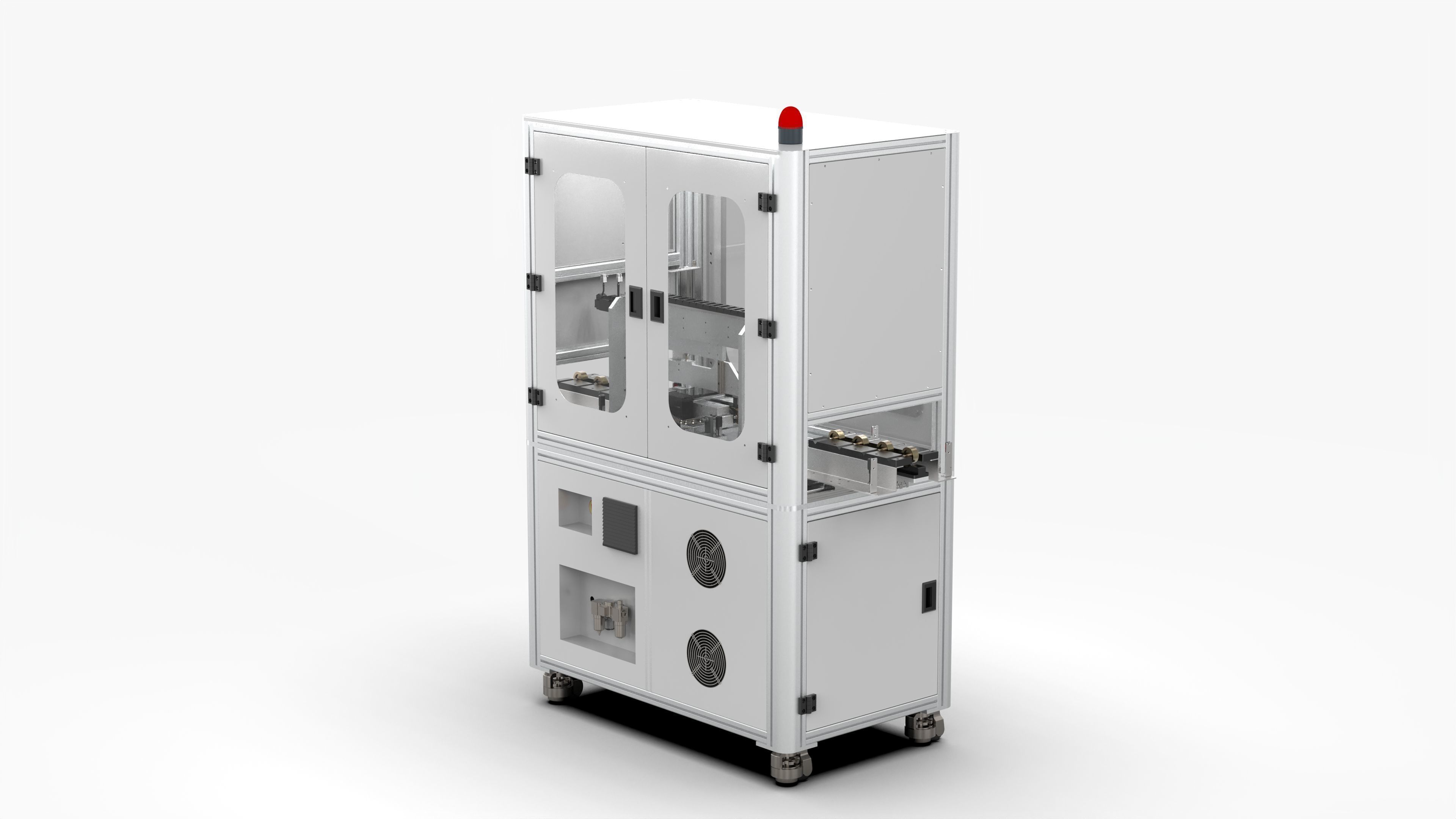 Automatic Permanent Magnet Rotor Spring Assembly Machine 3D model_4