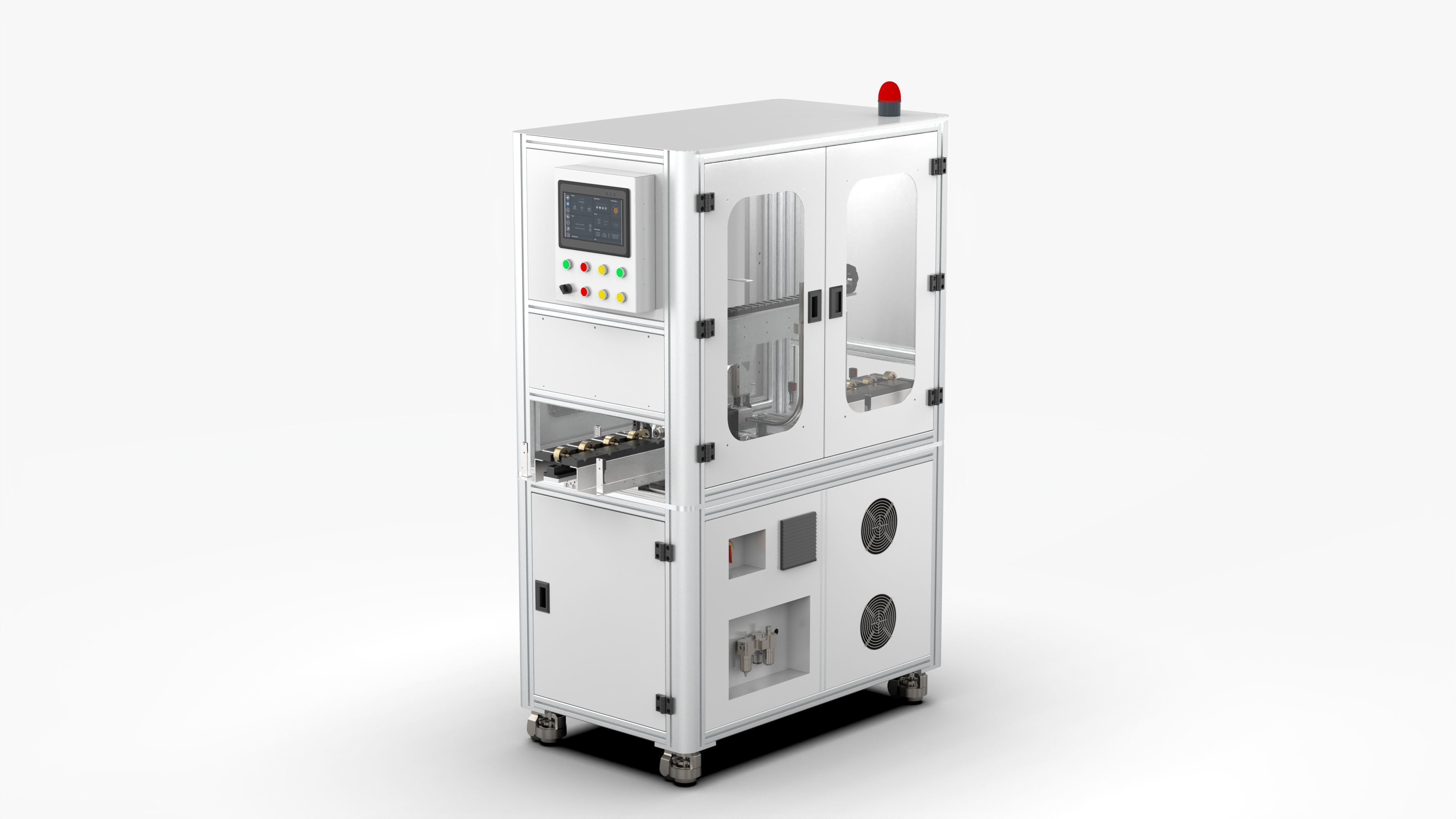 Automatic Permanent Magnet Rotor Spring Assembly Machine 3D model_1