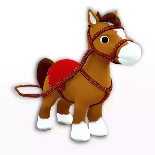 3D Cartoon Horse
