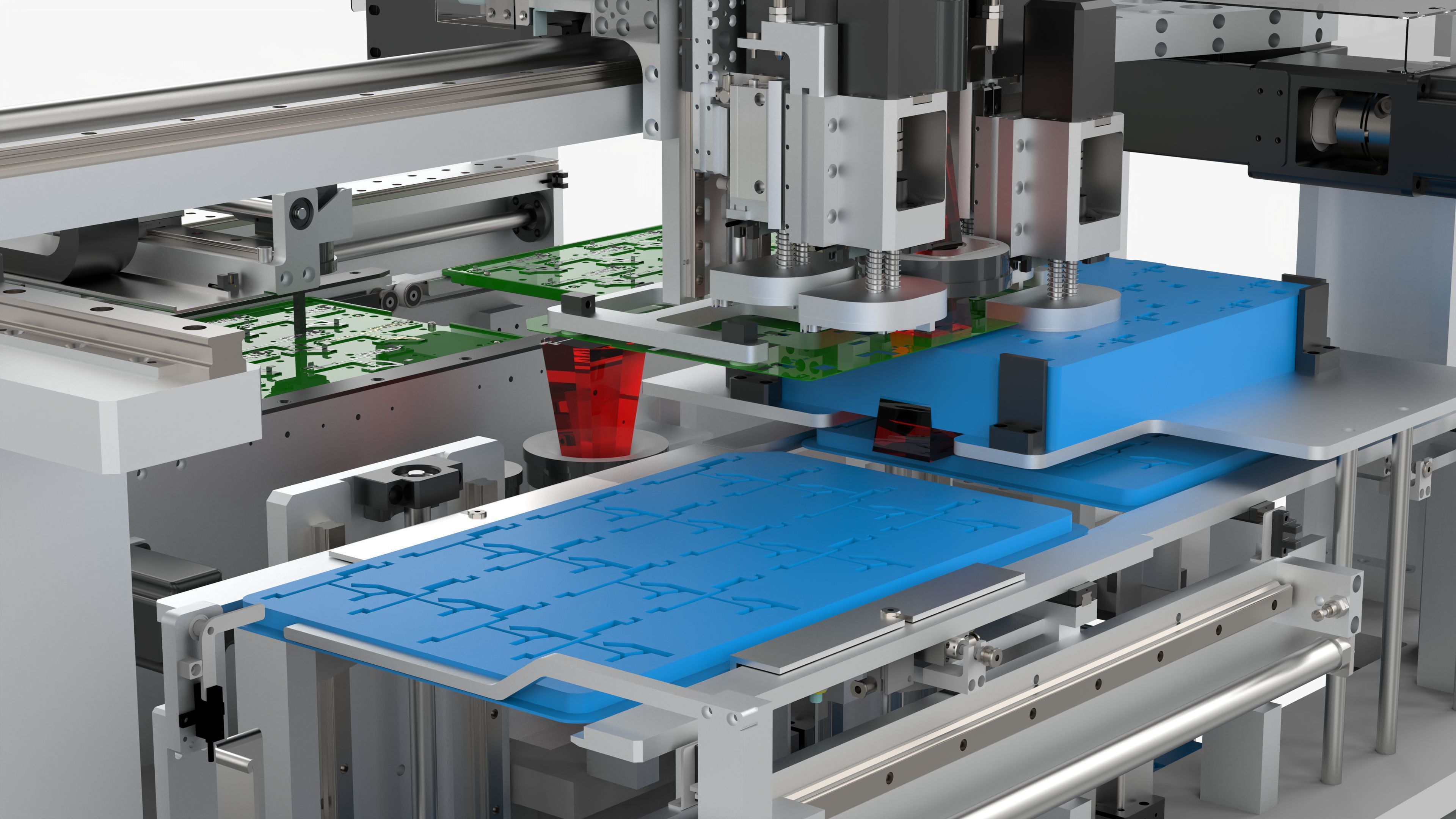 Automatic PCB Circuit Board Assembly Machine 3D model_18