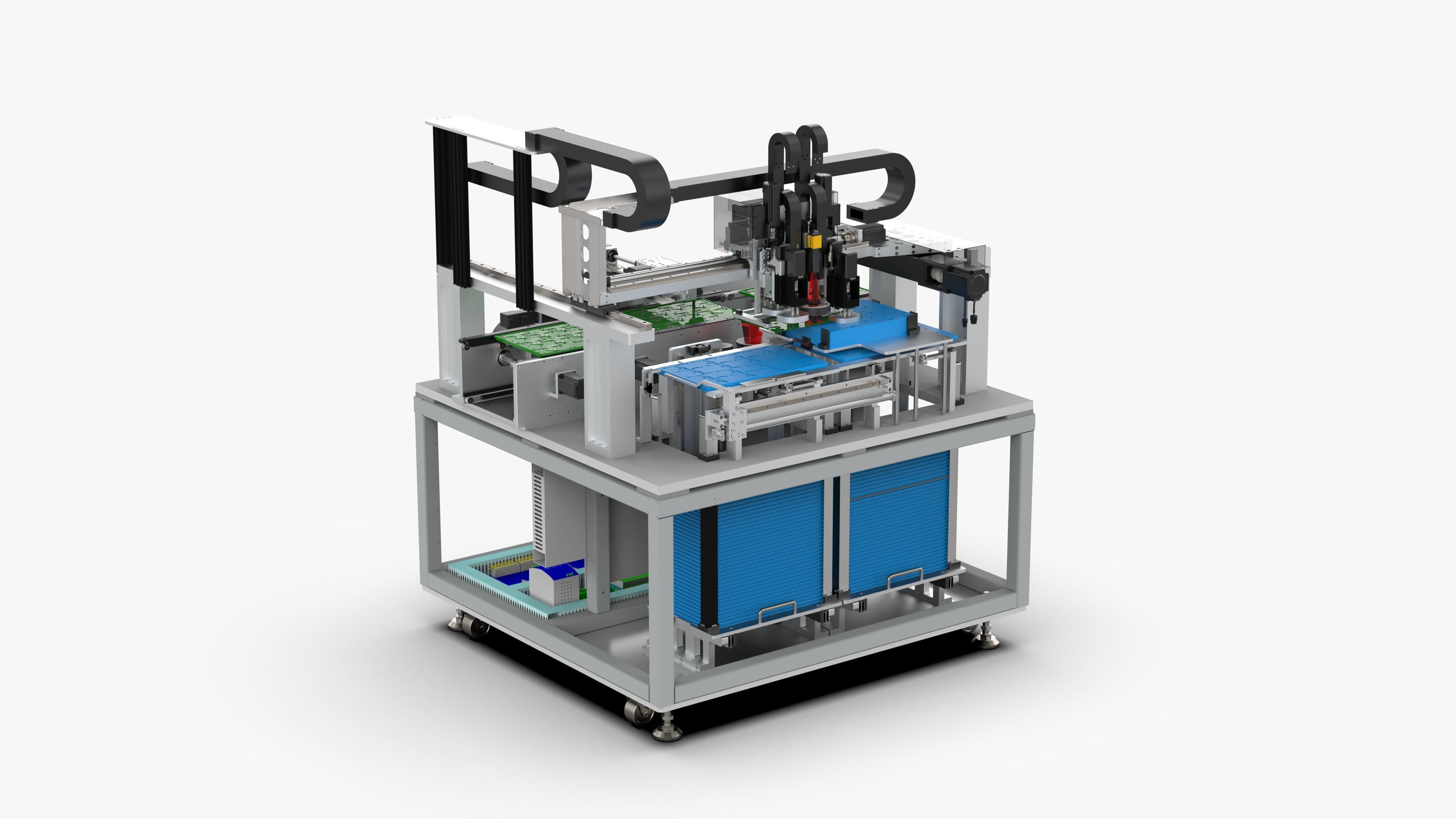Automatic PCB Circuit Board Assembly Machine 3D model_8