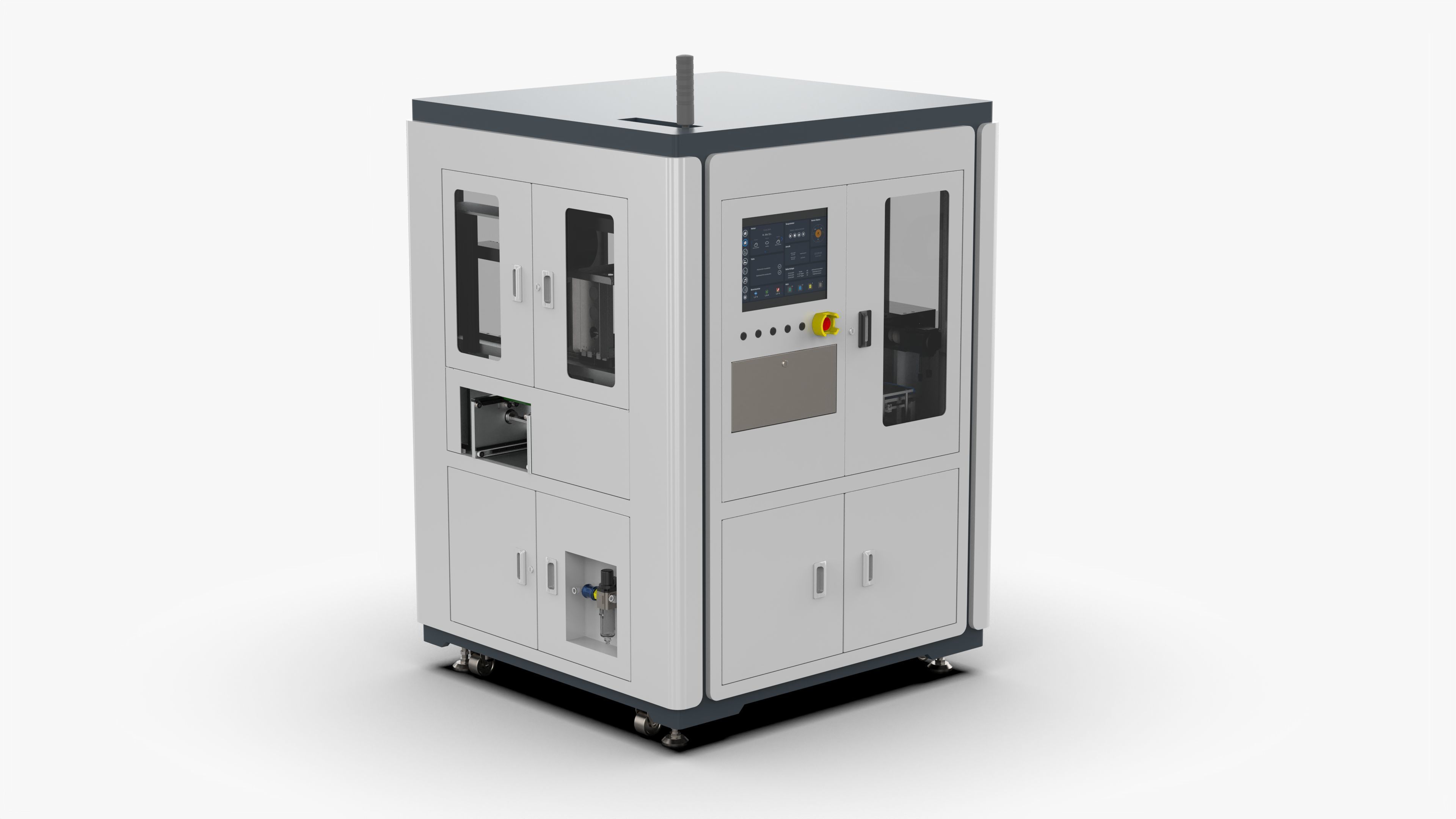 Automatic PCB Circuit Board Assembly Machine 3D model_2