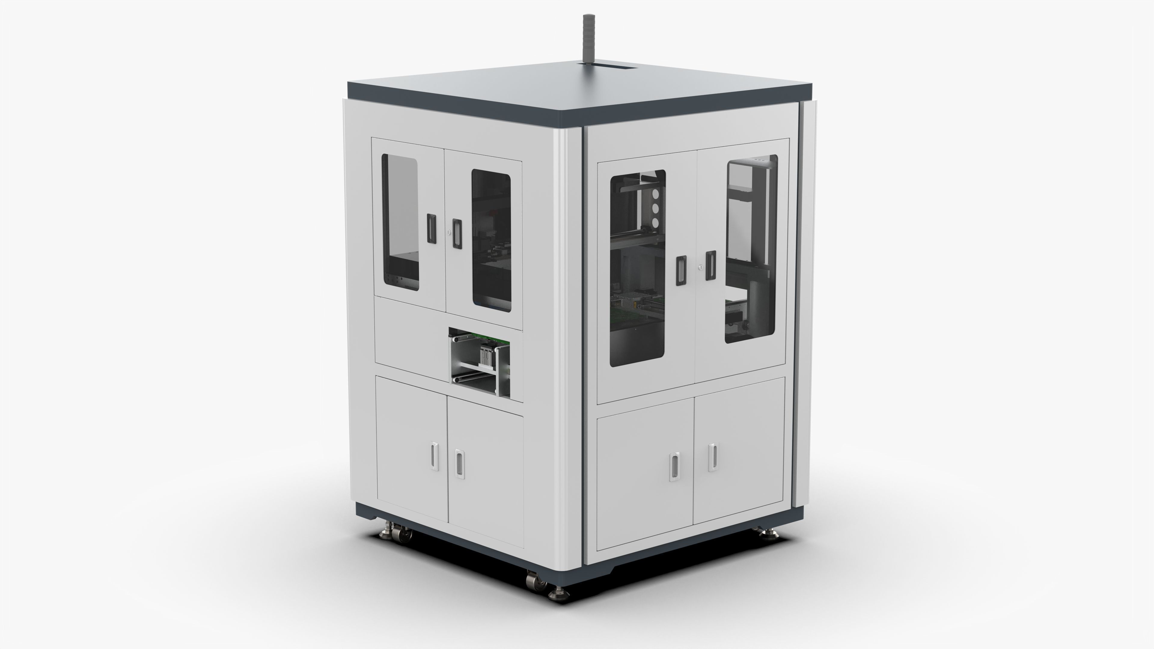 Automatic PCB Circuit Board Assembly Machine 3D model_4