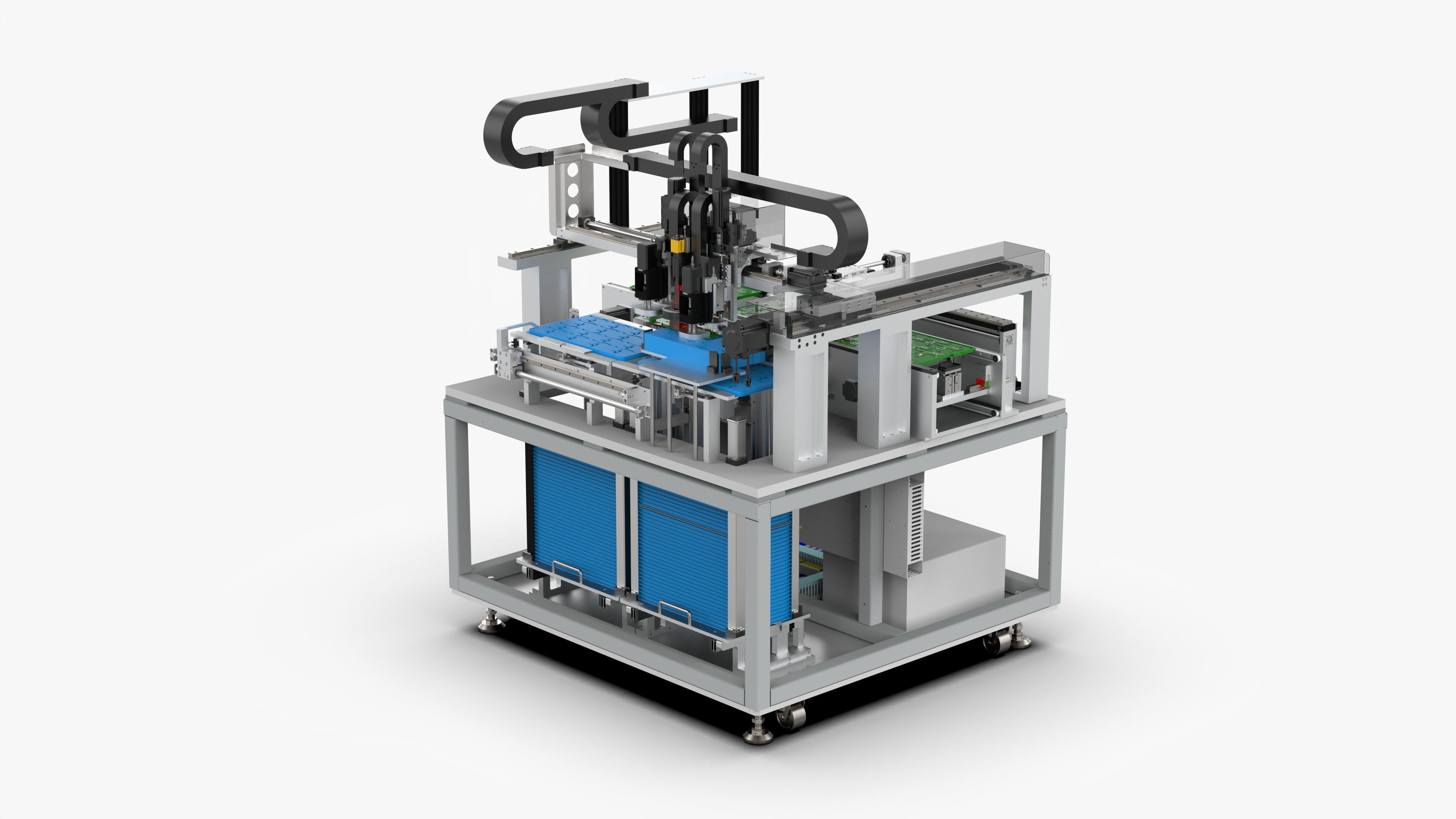 Automatic PCB Circuit Board Assembly Machine 3D model_9