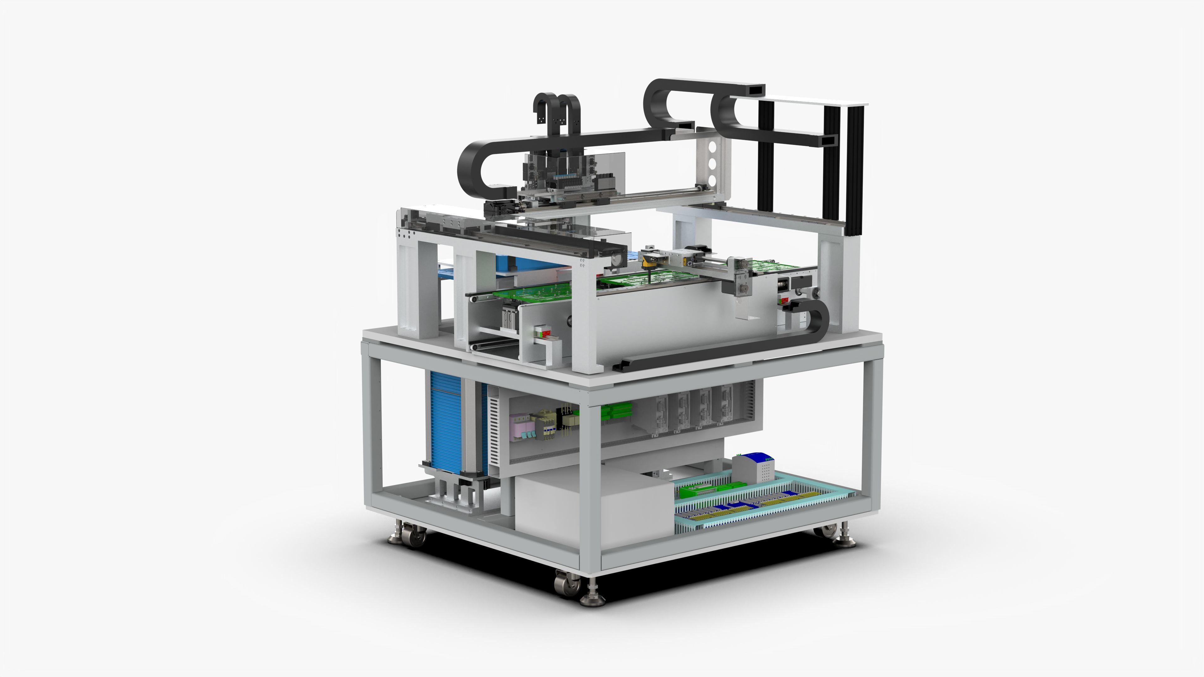 Automatic PCB Circuit Board Assembly Machine 3D model_10