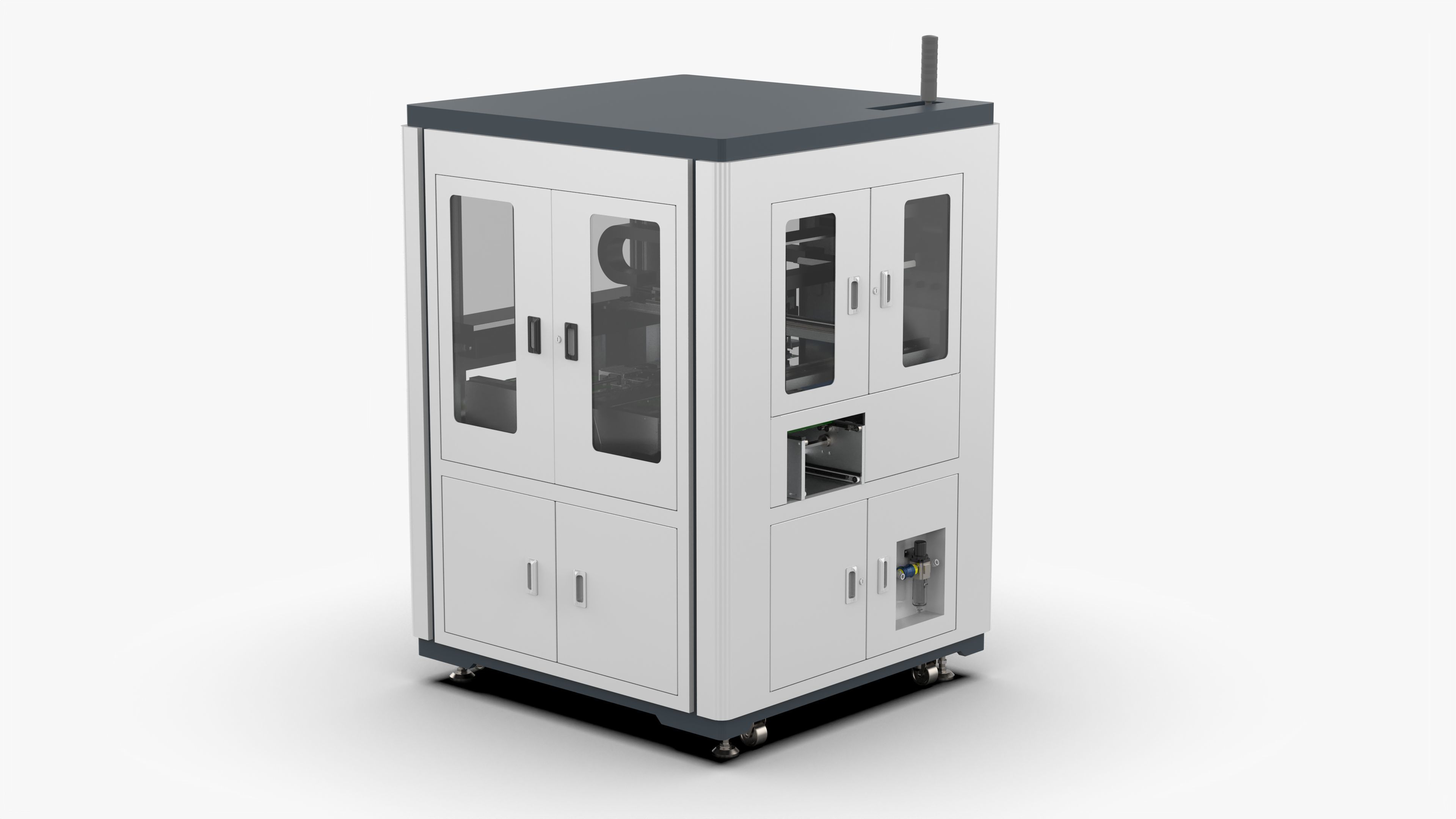 Automatic PCB Circuit Board Assembly Machine 3D model_3