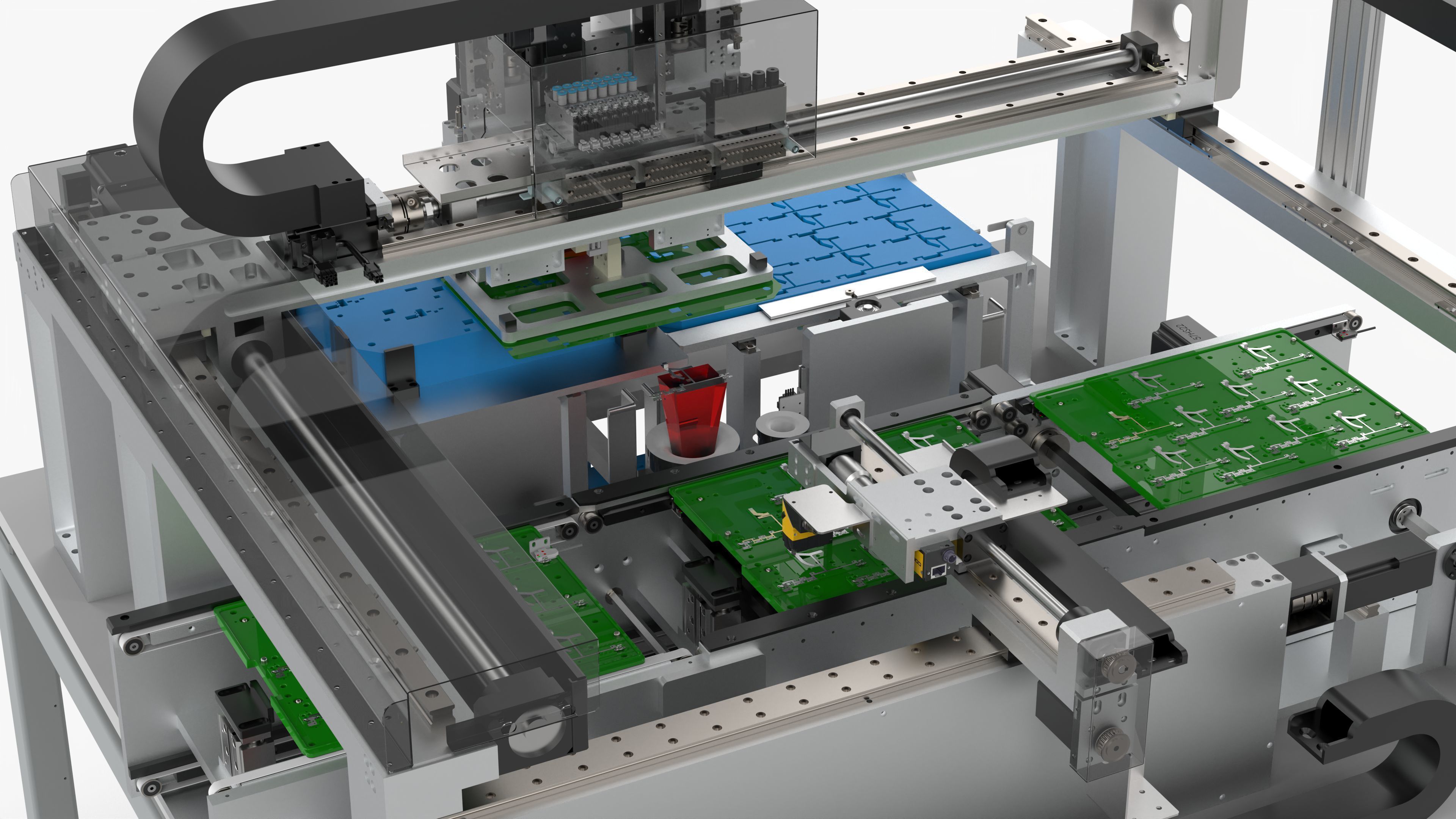 Automatic PCB Circuit Board Assembly Machine 3D model_15