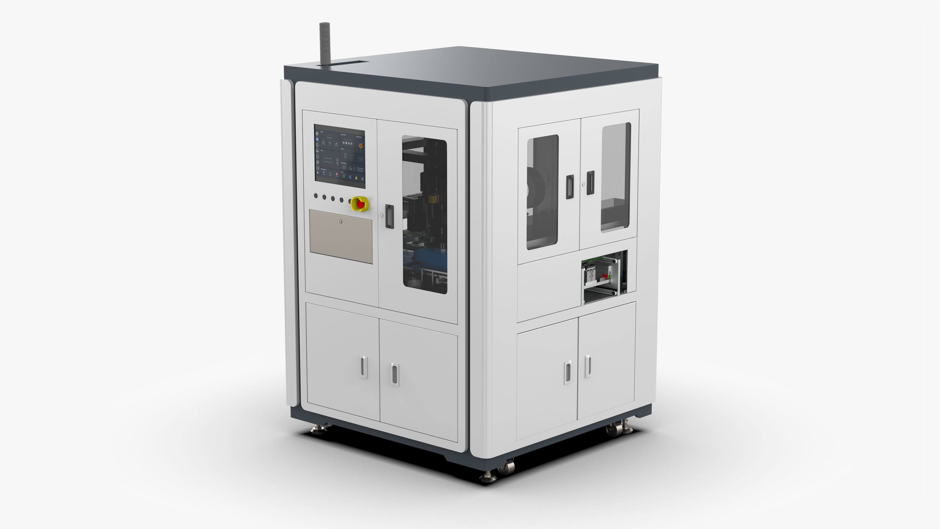 Automatic PCB Circuit Board Assembly Machine 3D model_1