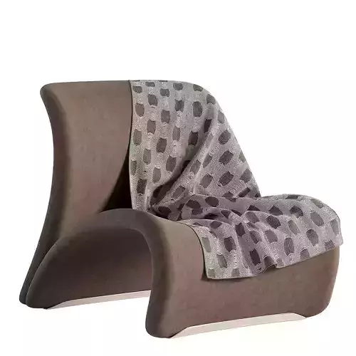 wisemax lounge chair with striped blanket