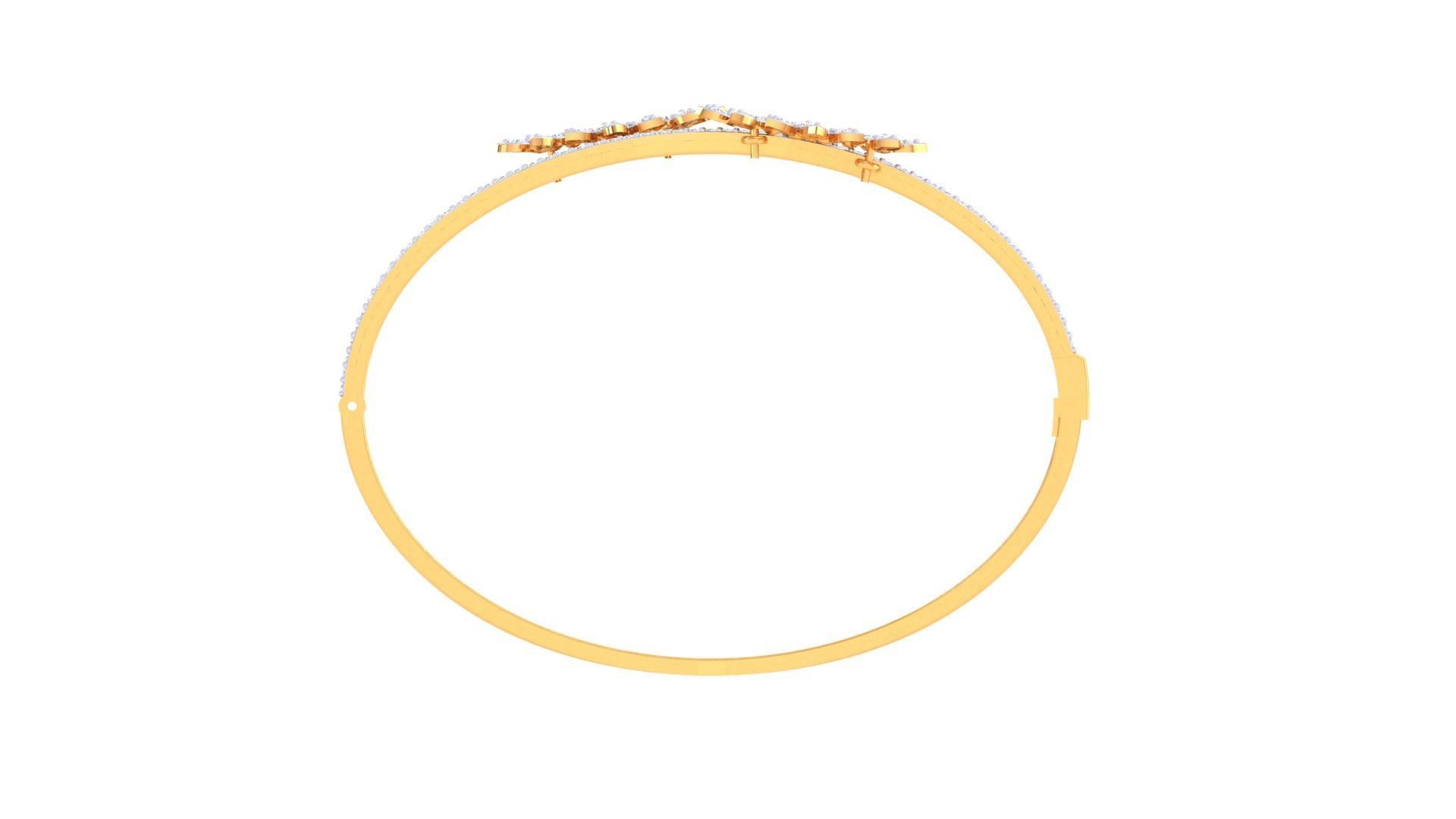 Women Bangle 3dm STL OBJ FBX Renders details 3D print model_4